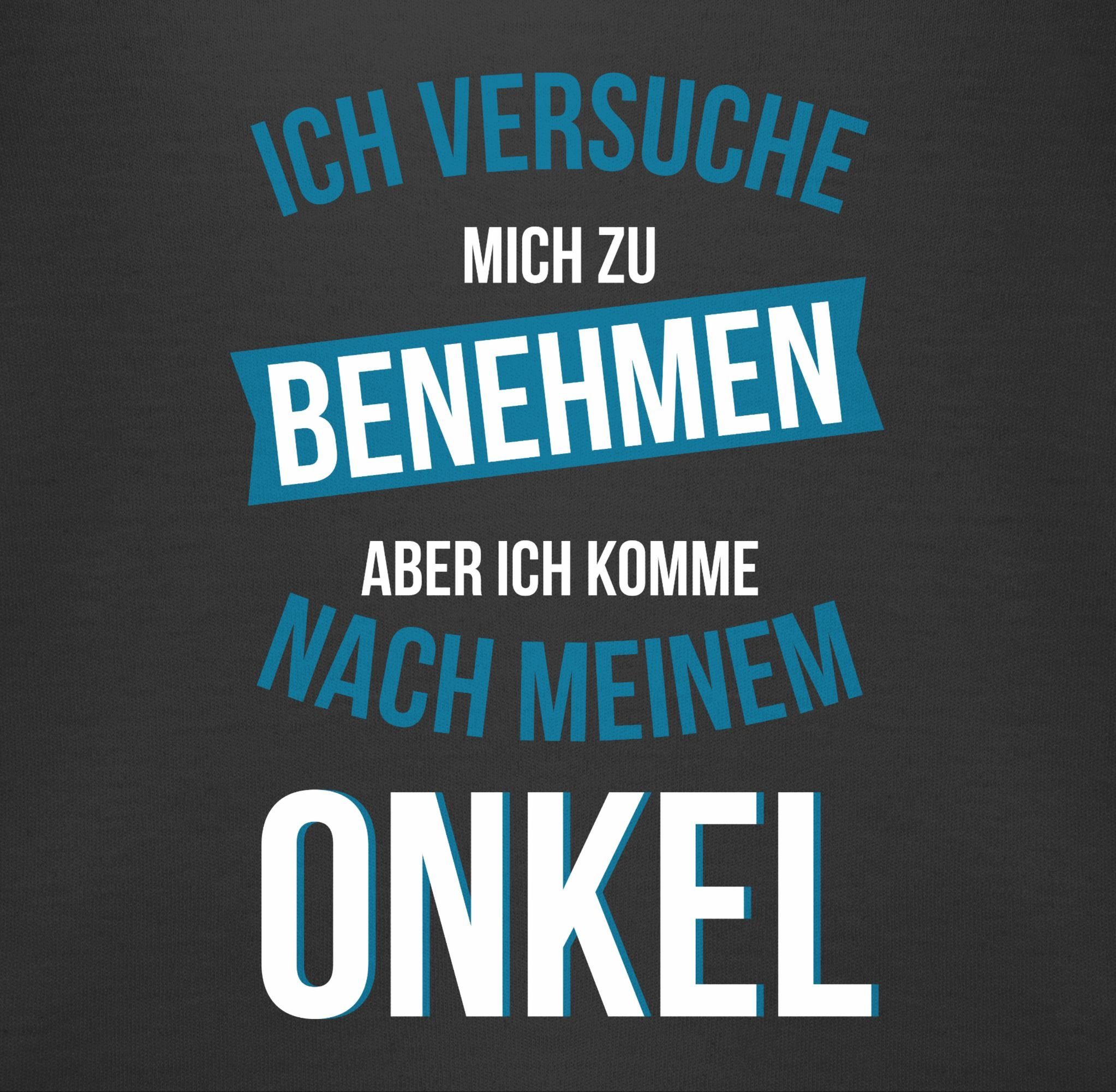 Shirtracer Shirtbody Ich versuche mich zu benehmen aber ich komme nach meinem Onkel Sprüche Baby