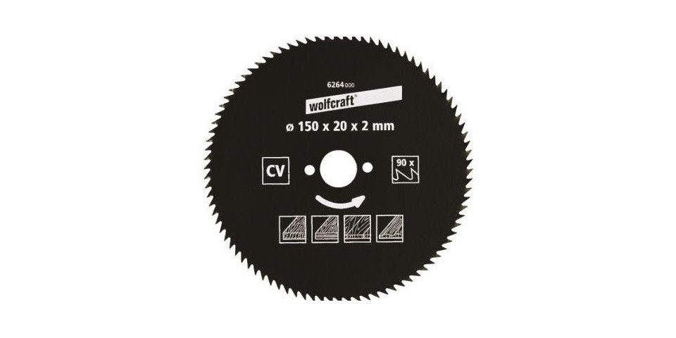 Wolfcraft Kreissägeblatt Wolfcraft Kreissägeblatt Ø 150 mm Bohrung Ø 20 mm