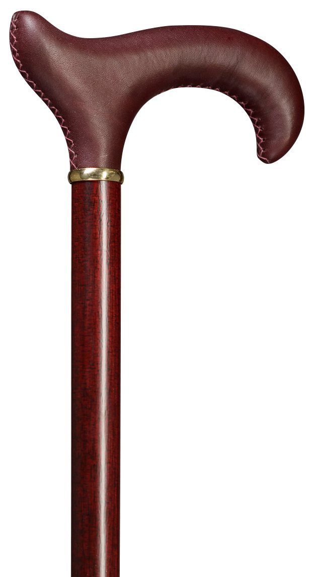 Gehstock Gehstock Leder Derby Exclusiv, Derbygriff