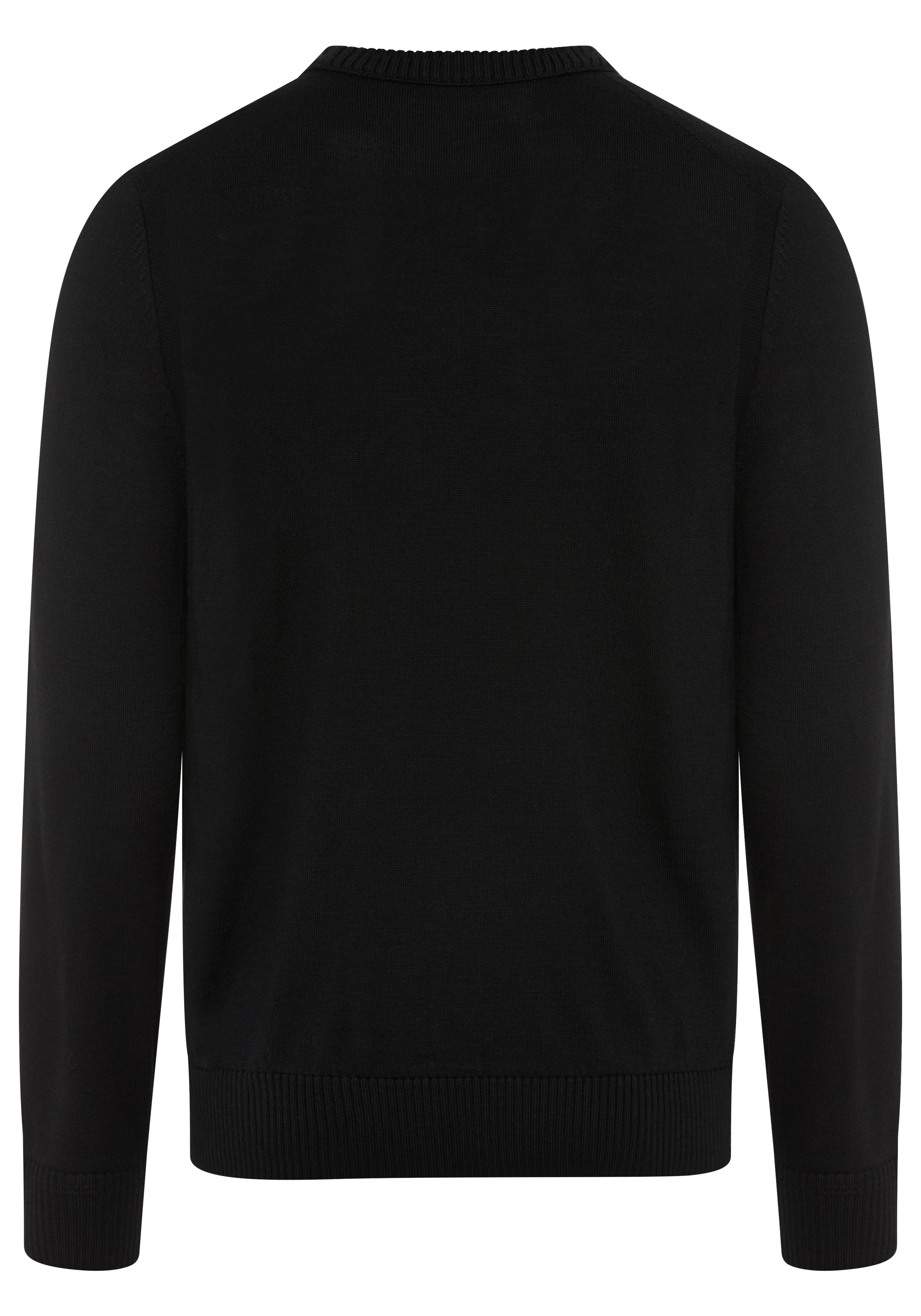 BOSS ORANGE Strickpullover Avac mit Schurwolle, Regular Fit, gesticktes Logo