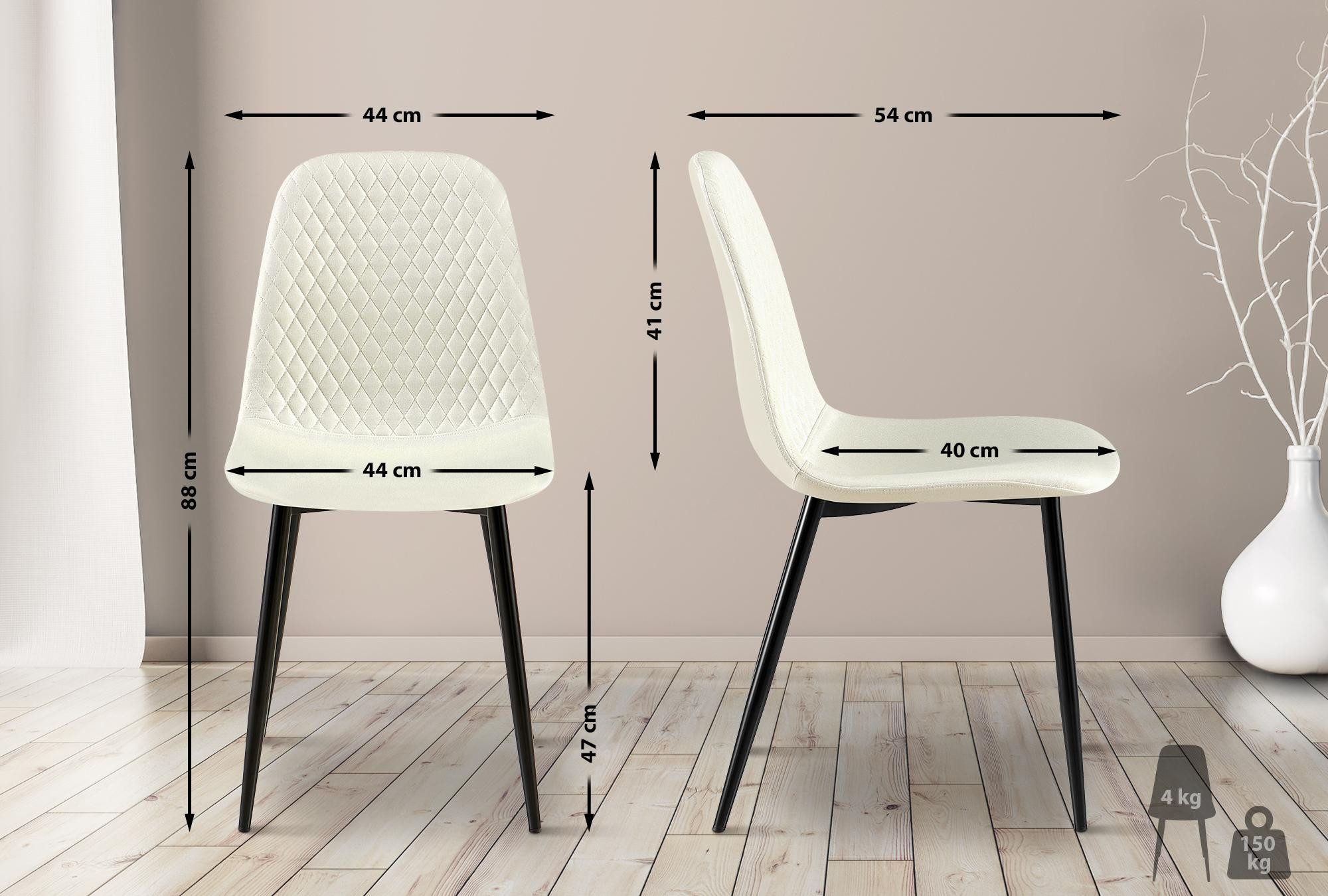 CLP Esszimmerstuhl Giverny (4er Set), mit günstig online kaufen