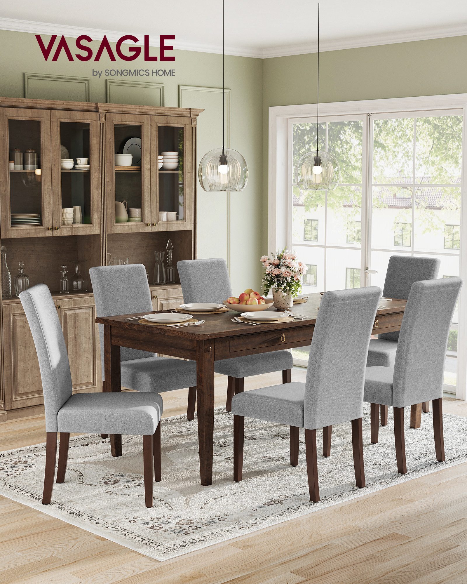 VASAGLE Esszimmerstuhl 2er Set/ 4er Set/ 6er Set Esszimmerstühle, Küchenstu günstig online kaufen