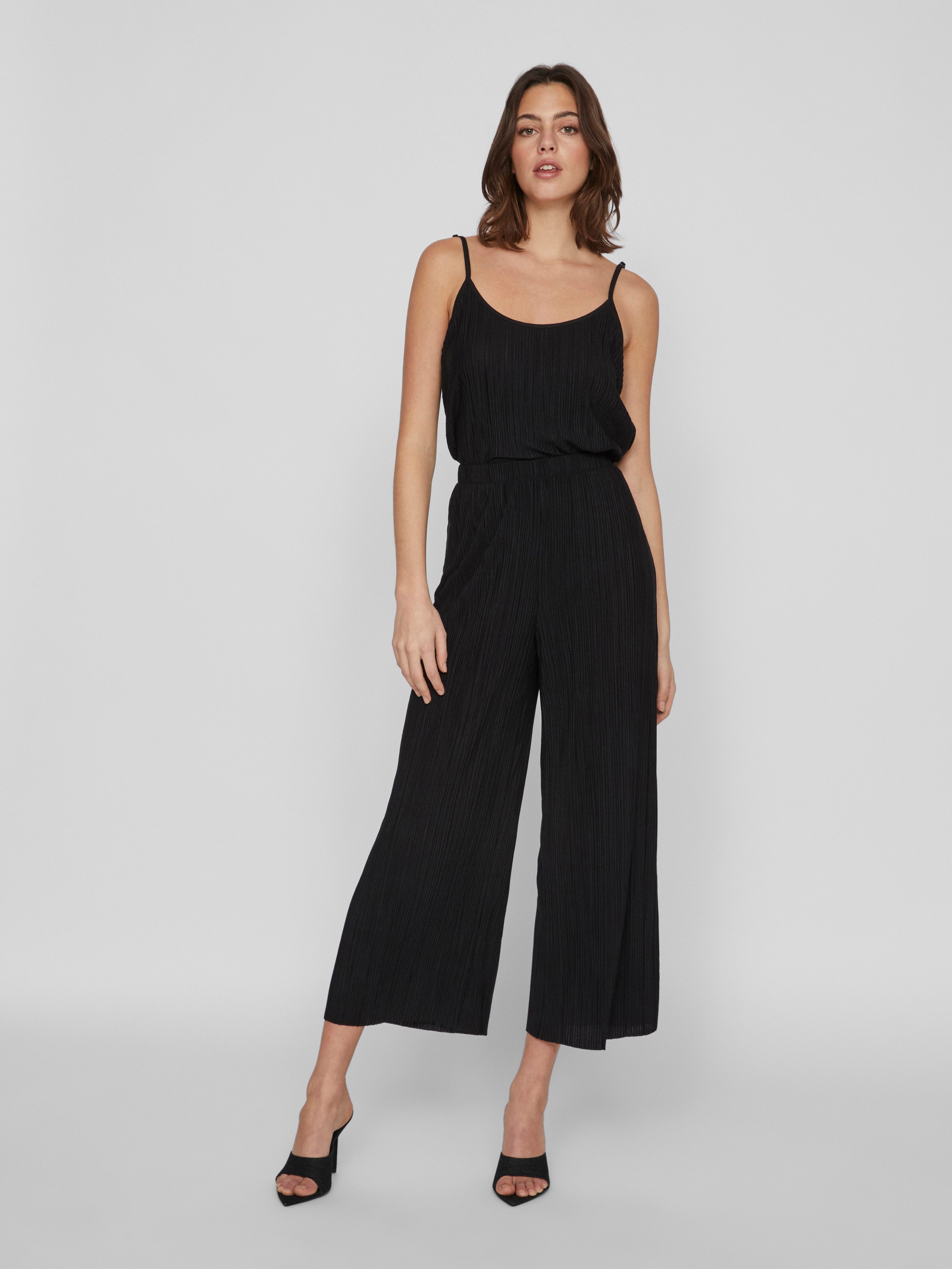 Vila Schlupfhose VIPLISA HW CULOTTE PANTS - NOOS Sommerhose, plissierte Optik