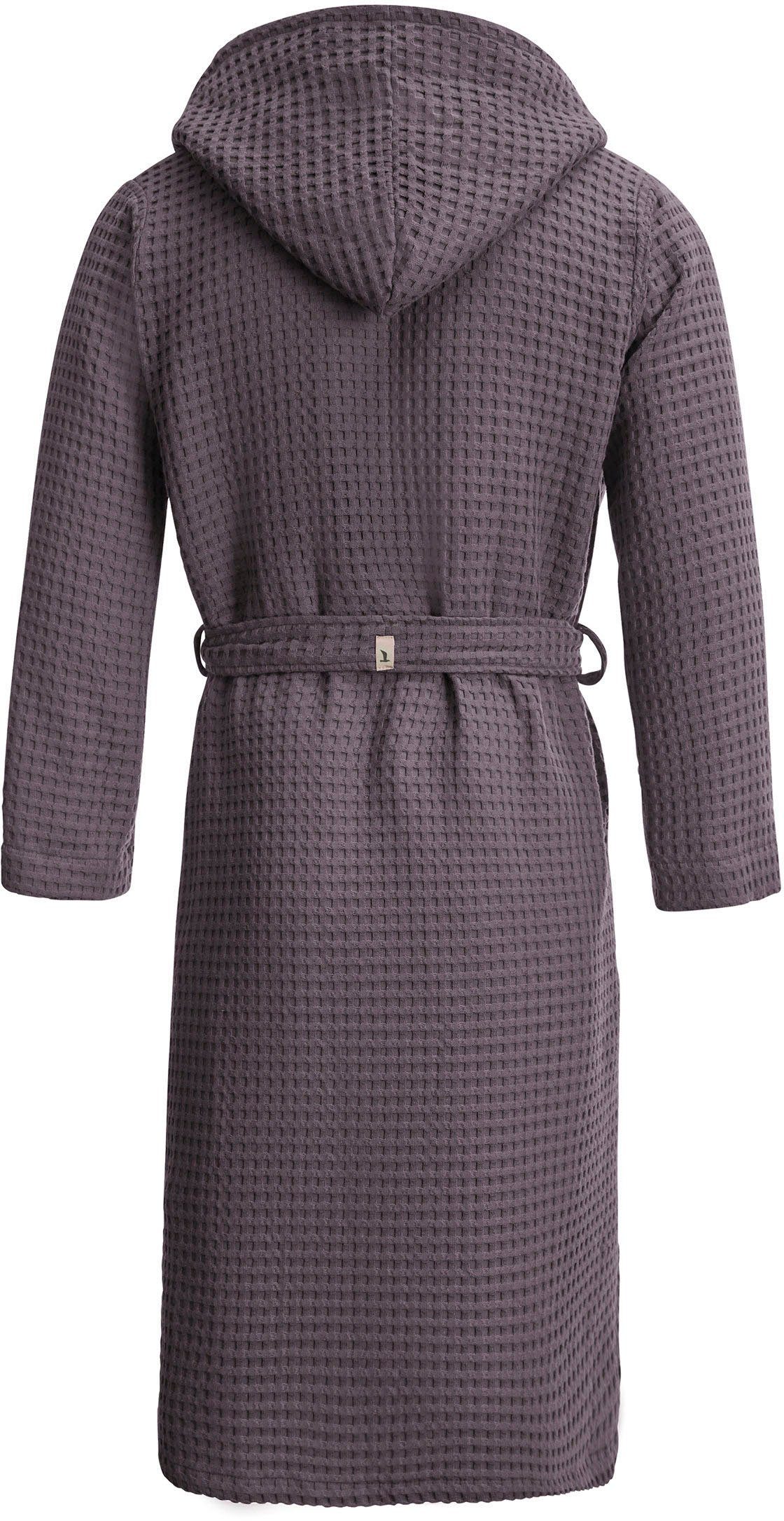 Möve Kimono Homewear, ideal für Sauna & Spa, Hotelbademantel, Morgenmantel, Kurzform, Piqué, Kimono-Kragen, Gürtel, Piquée-Oberfläche