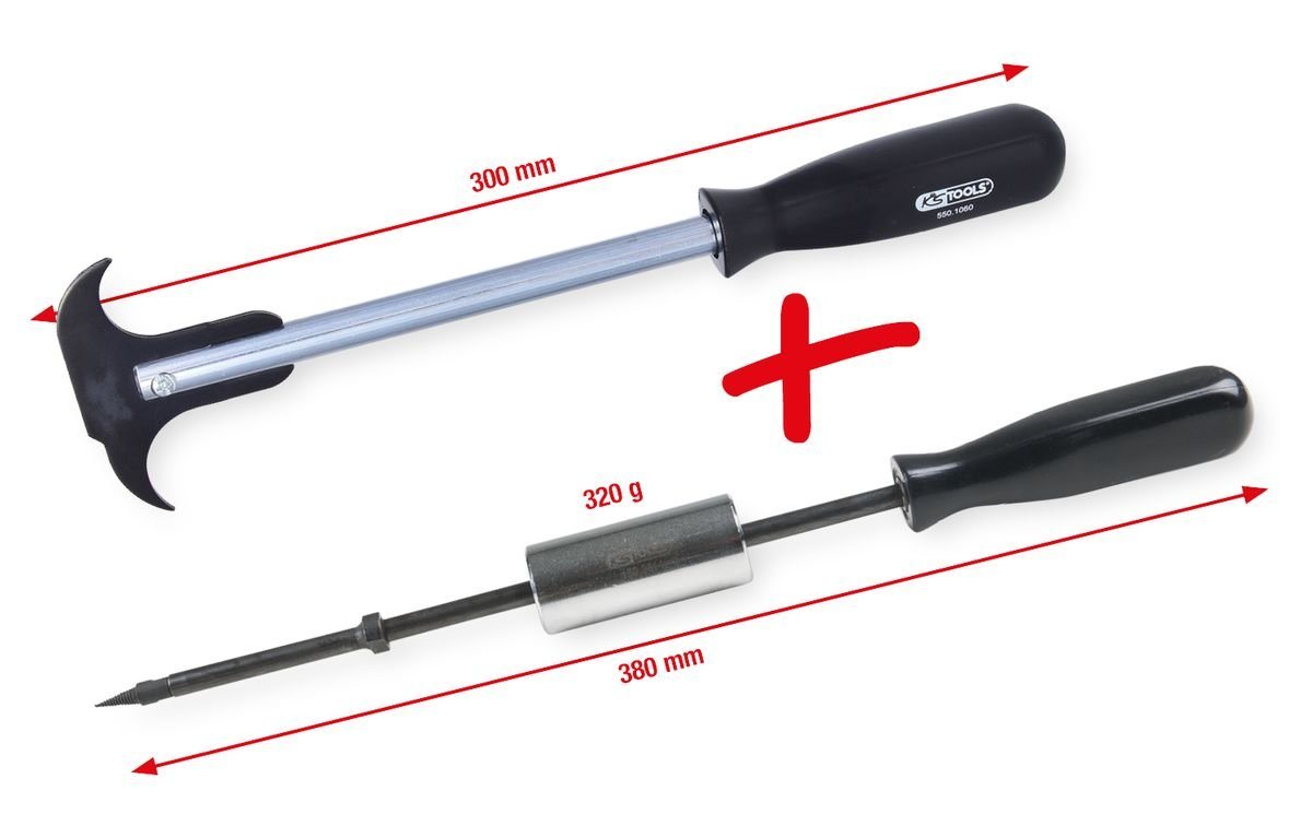 Thumbnail - KS Tools Gabel- und Ringschlüssel Simmerring-Auszieher-Satz, 2-tlg (150.3610)