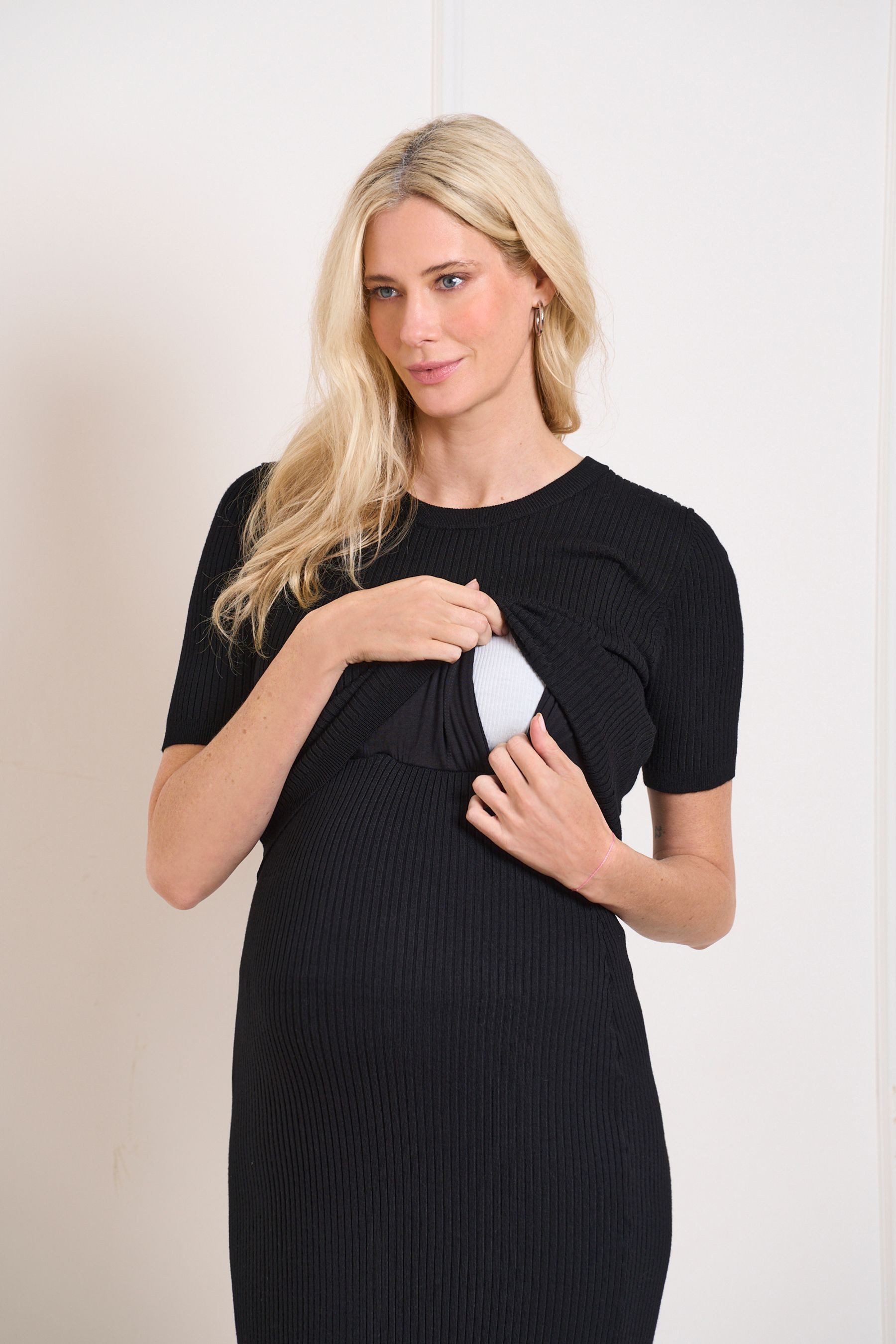 Seraphine Midikleid Seraphine Midikleid Umstands- und Stillmode (1-tlg)