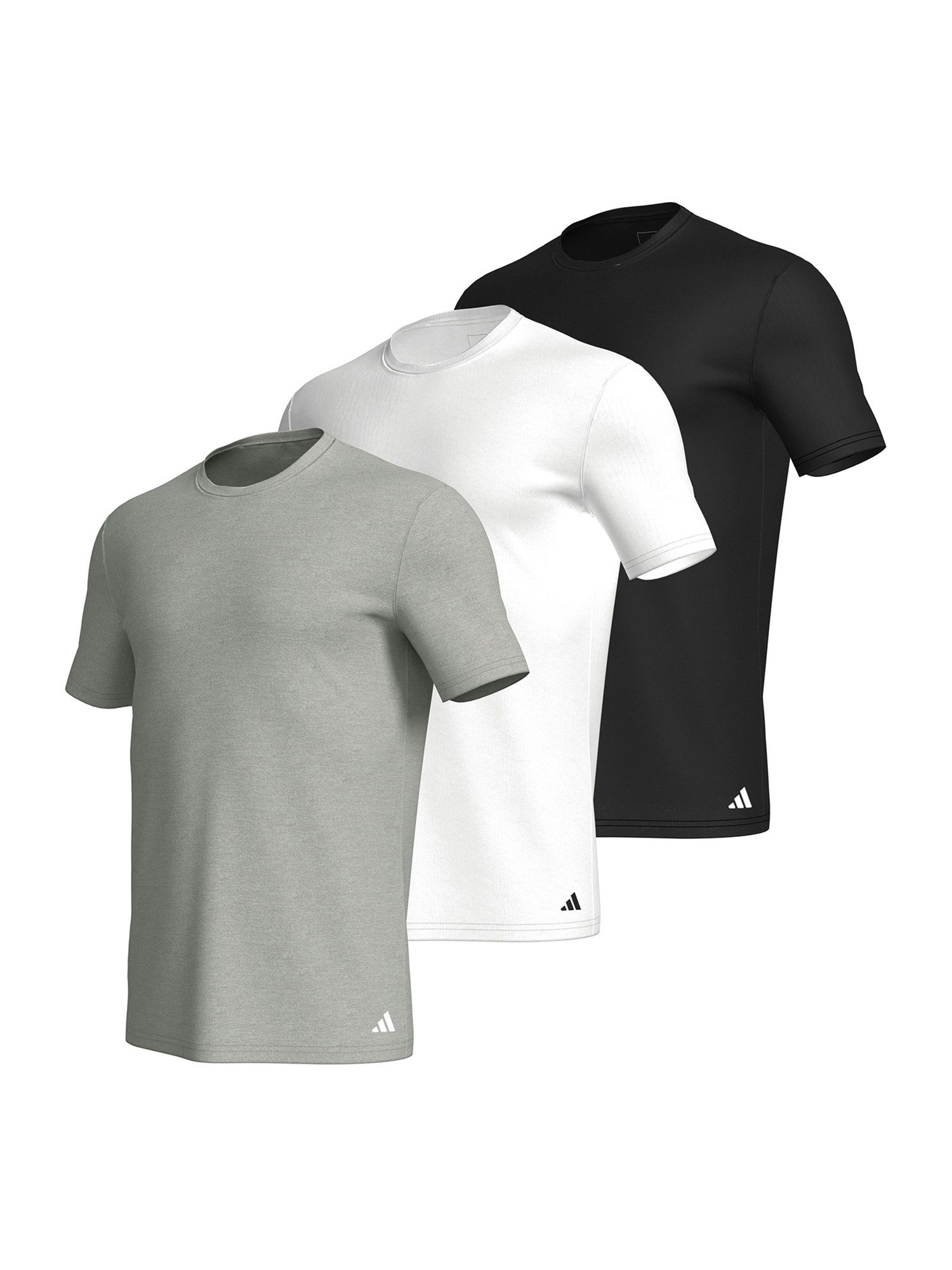 adidas Sportswear T-Shirt Active Core Cotton (3-tlg) unterziehshirt unterhemd kurzarm – Bild 2 von 5