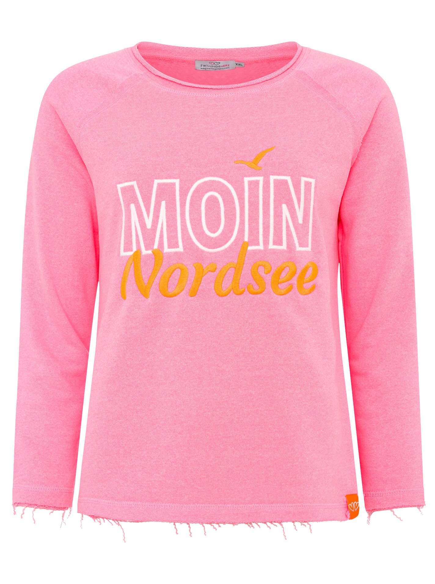 Zwillingsherz Sweatshirt "Moin Nordsee" mit Used-Look günstig online kaufen