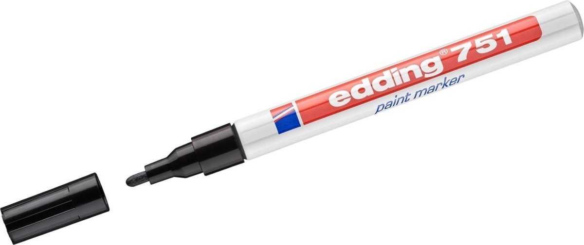 edding Permanentmarker Glanzlack-Marker edding 751 1-2mm schwarz