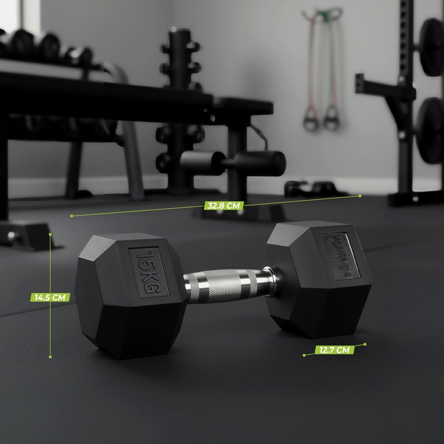 VirtuFit Kompakthantel VirtuFit Hexa Kurzhantel Pro Set 2 x 15 kg