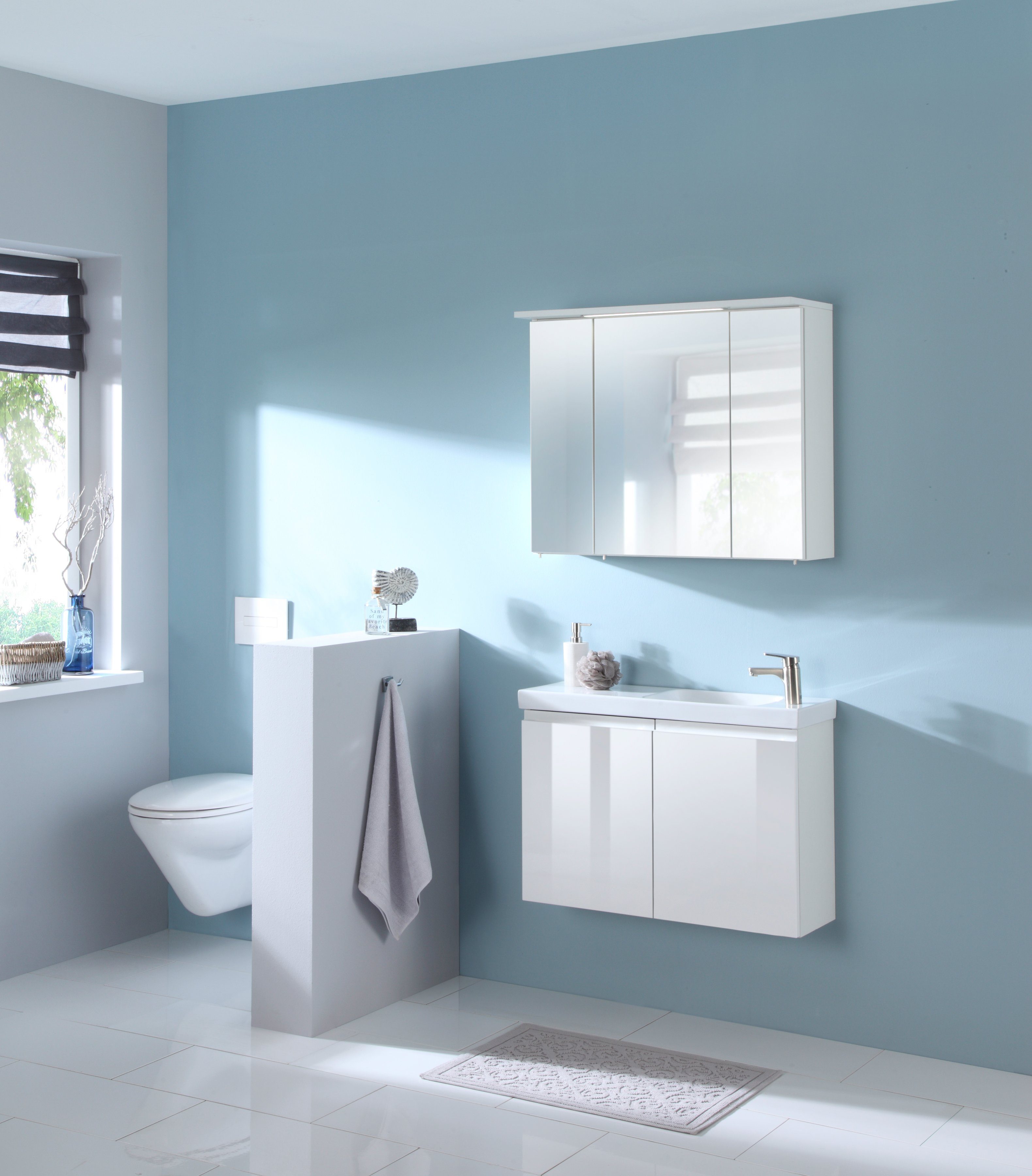 welltime Spiegelschrank Flex Breite 80 cm, mit 3D-Spiegeleffekt günstig online kaufen