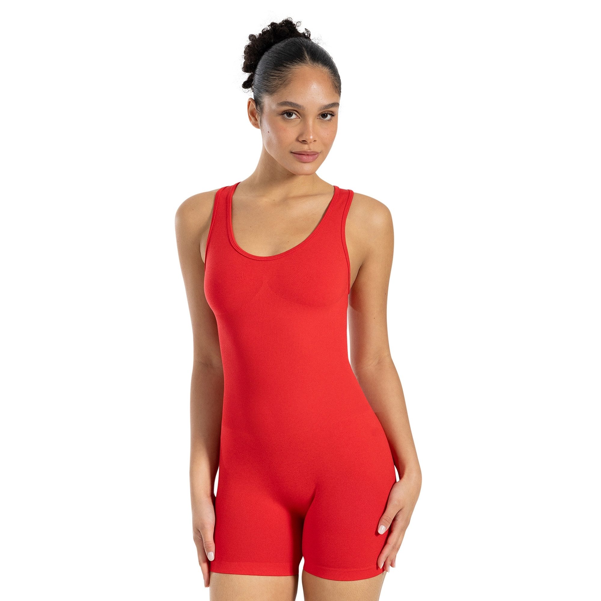 Smilodox Jumpsuit Doralia, Trainingssuit, elastischer Einteiler Rückenausschnnitt, Sommer, figurbetonend, Gym