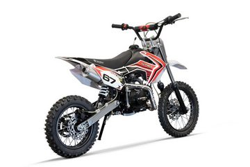 Nitro Motors Dirt-Bike 125cc midi Kinder Dirtbike Storm V2 14/12" Crossbike Pitbike, 4 Gang