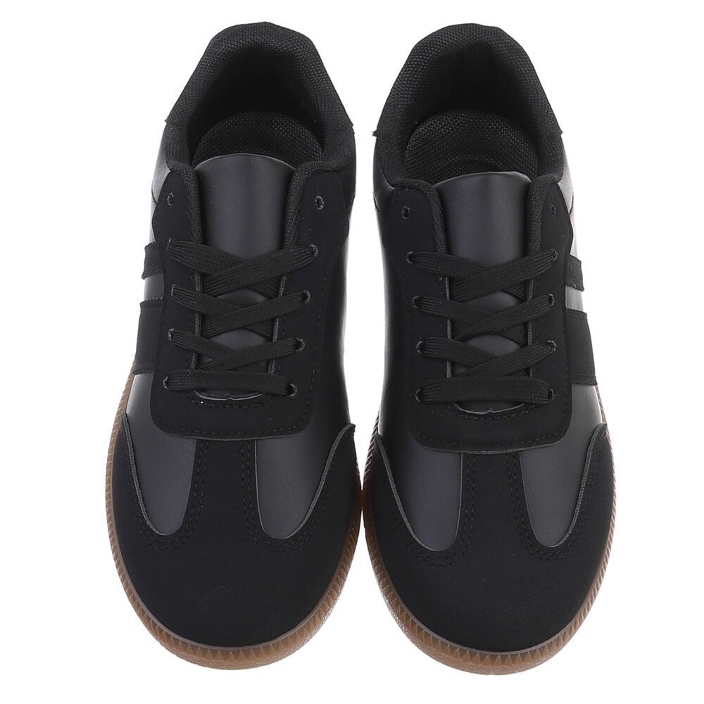 Ital-Design Damen Low-Top Freizeit Sneaker (88519309) Flach Sneakers Low in Schwarz – Bild 4 von 5
