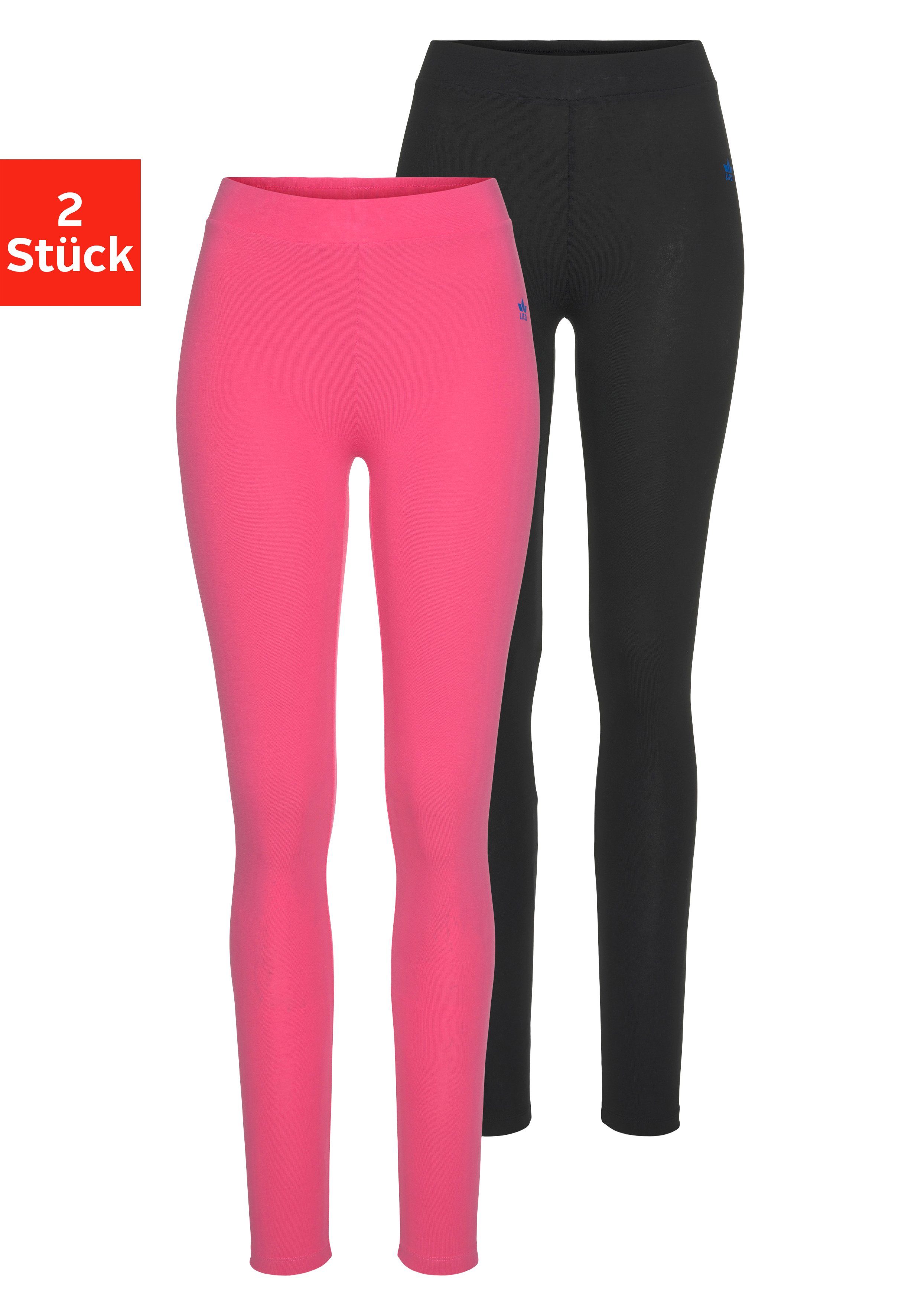 Genießen Sie bitte Lico Leggings (2er-Pack) pink schwarz, im Doppelpack