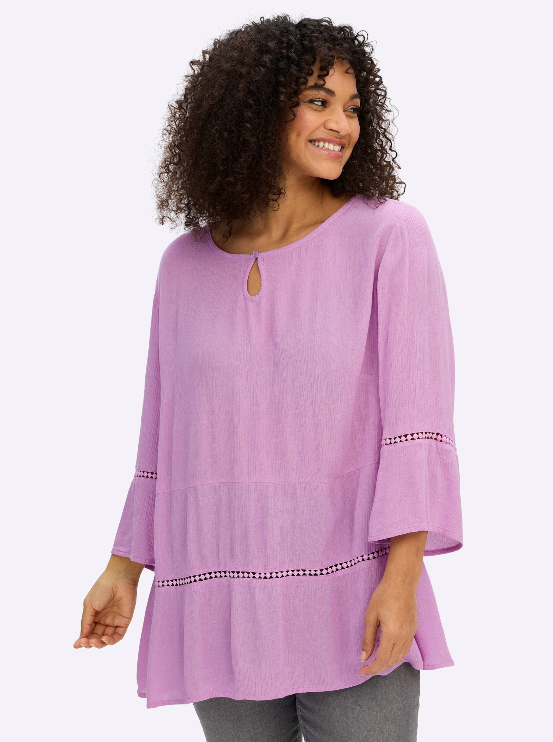 Sheego Klassische Bluse 3/4-Arm-Bluse 3/4-Arm