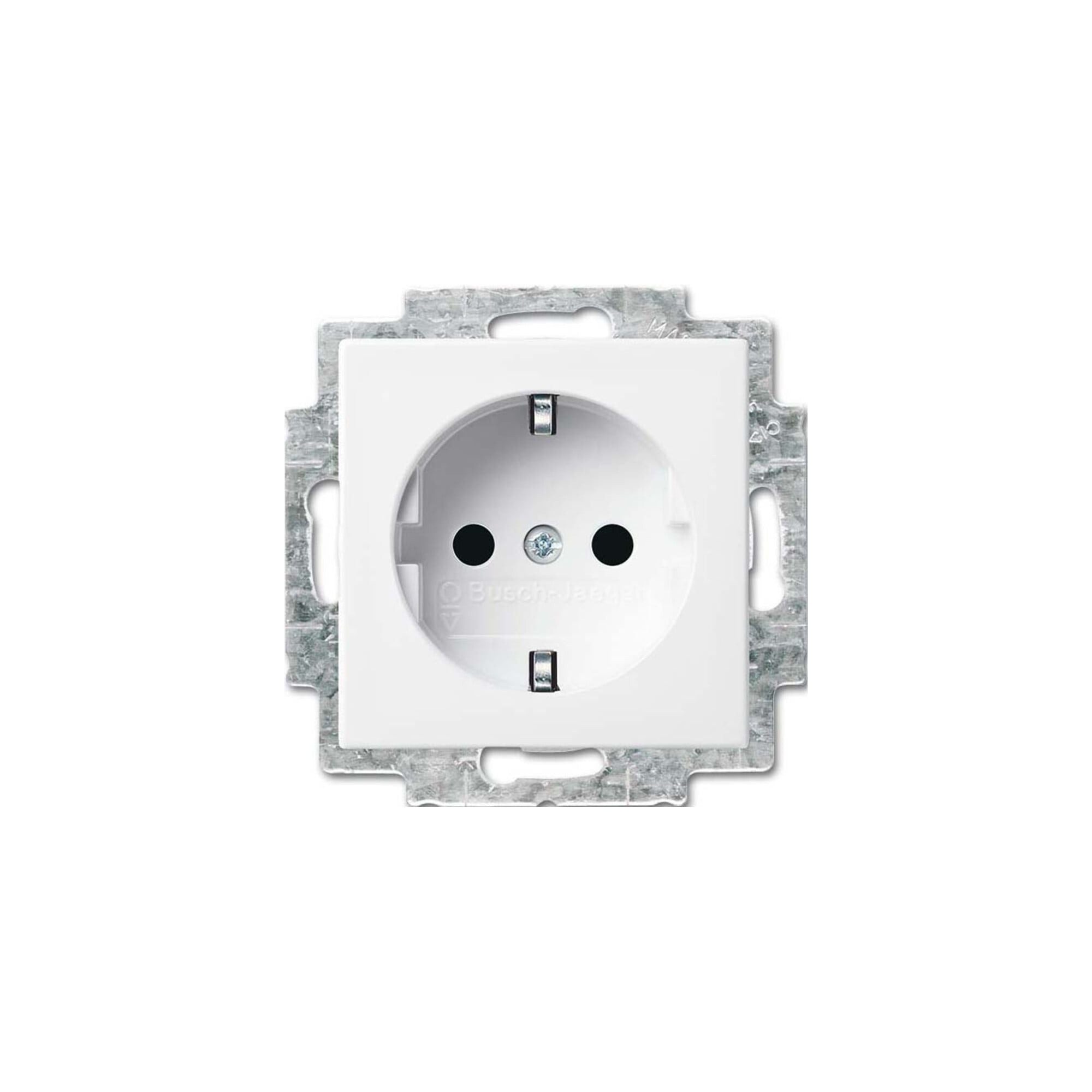 Busch-Jaeger Schuko-Stecker Busch-Jaeger SCHUKO Steckdosen-Einsatz alpinweiß 20 EUCR-914