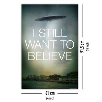 PYRAMID Poster I Still Want To Believe Poster UFO 61 x 91,5 cm