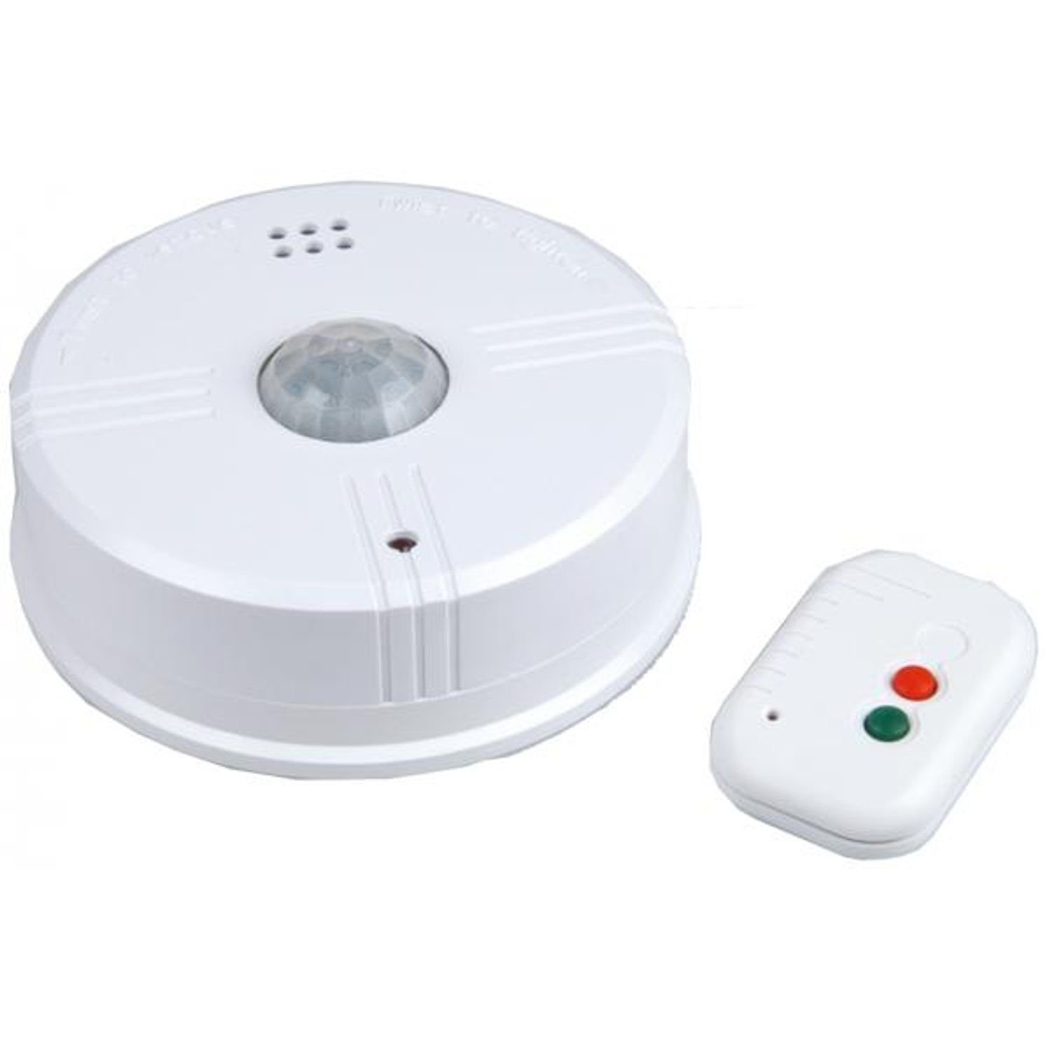 UNITEC Deckenalarm 360° Bewegungsmelder mit Fernbedienung Alarmanlage Alarm CO-Melder