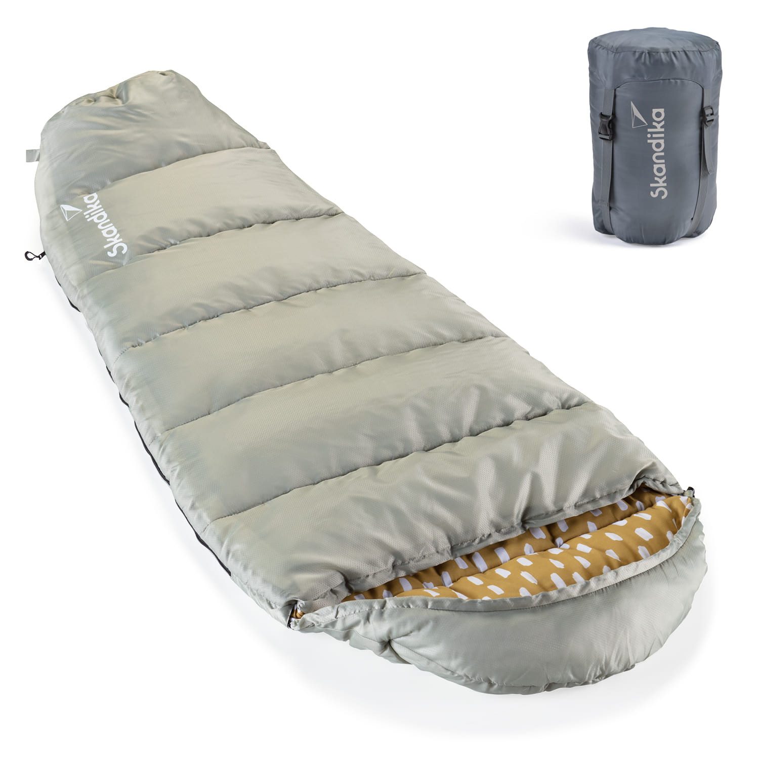 Skandika Kinderschlafsack Vegas Junior, weiches Innenfutter, wasserabweisend, kompakt, 12 bis 3°C, 170 x 70 cm