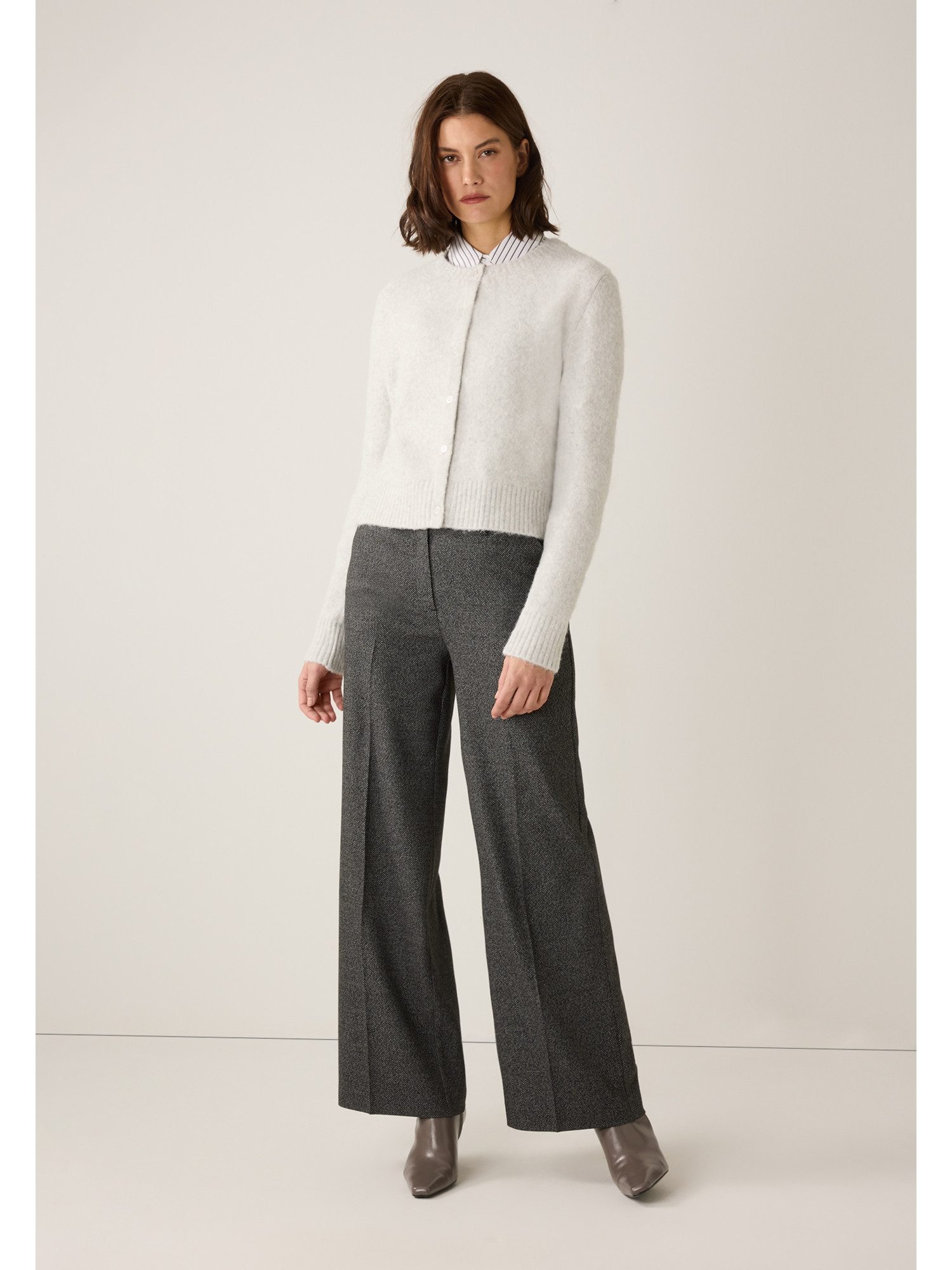 MORE&MORE Langarmbluse klassische Stretch-Businessbluse günstig online kaufen