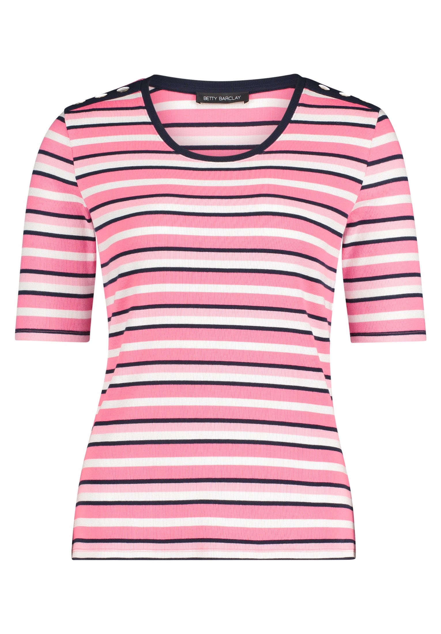 Betty Barclay Kurzarmshirt Damen mit Rippenstruktur (1-tlg) günstig online kaufen