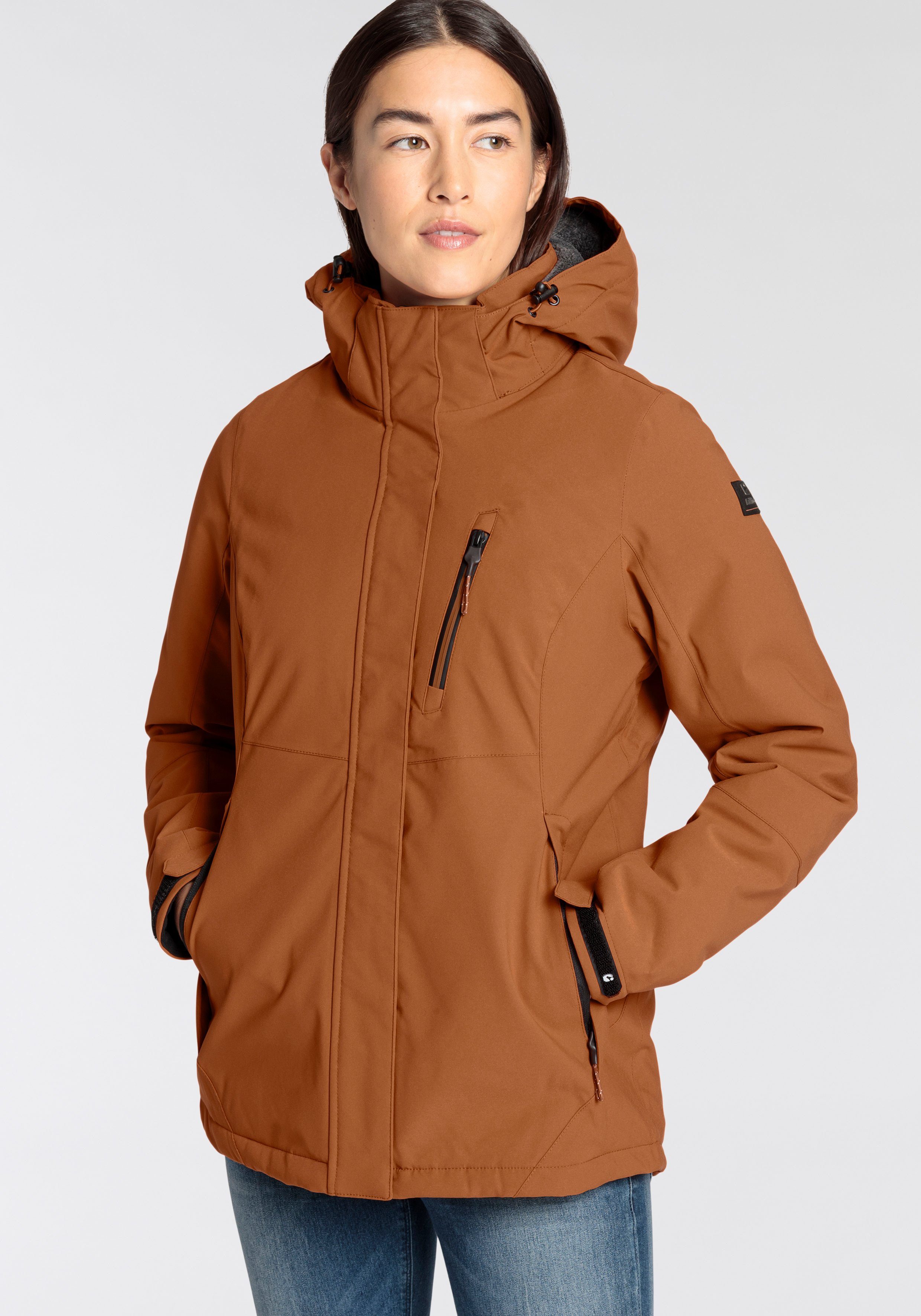 & Killtec Outdoorjacke curry dark Wasserdicht & Atmungsaktiv Winddicht