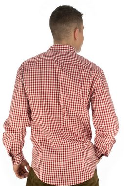 OS-Trachten Trachtenhemd Trufu Herren Langarmhemd mit Paspeltasche