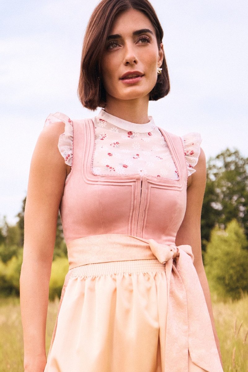 PURPLE LINE by Spieth & Wensky Dirndl Samt Dirndl 2tlg. - HADWINE - rose