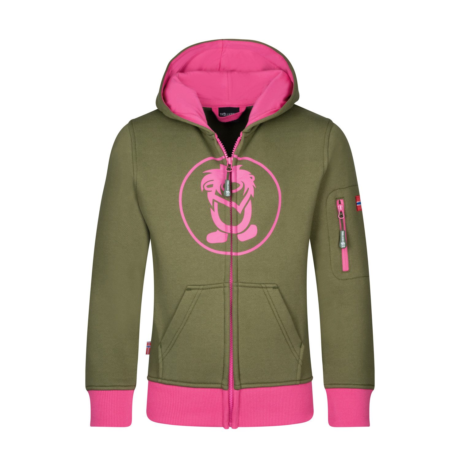 Dunkle Olive/Hellmagenta