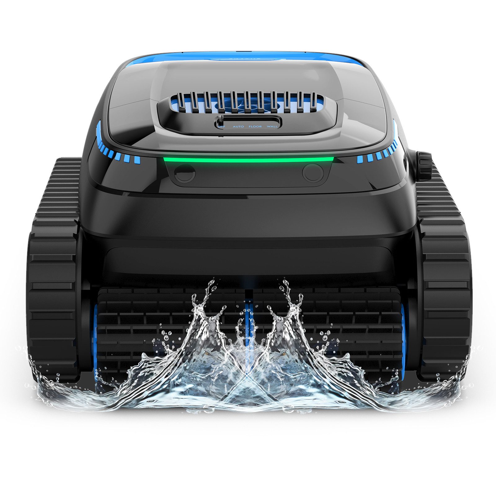 AIRROBO Poolroboter (2026Upgrade)kabelloser Poolroboter starker automatischer Poolreiniger, (groBer 4L Filterkorb, 120 Min Laufzeit, für Boden & Wand & Wasserlinie), 45.000 Pa starke Saugkraft, Ein Jahr Garantie