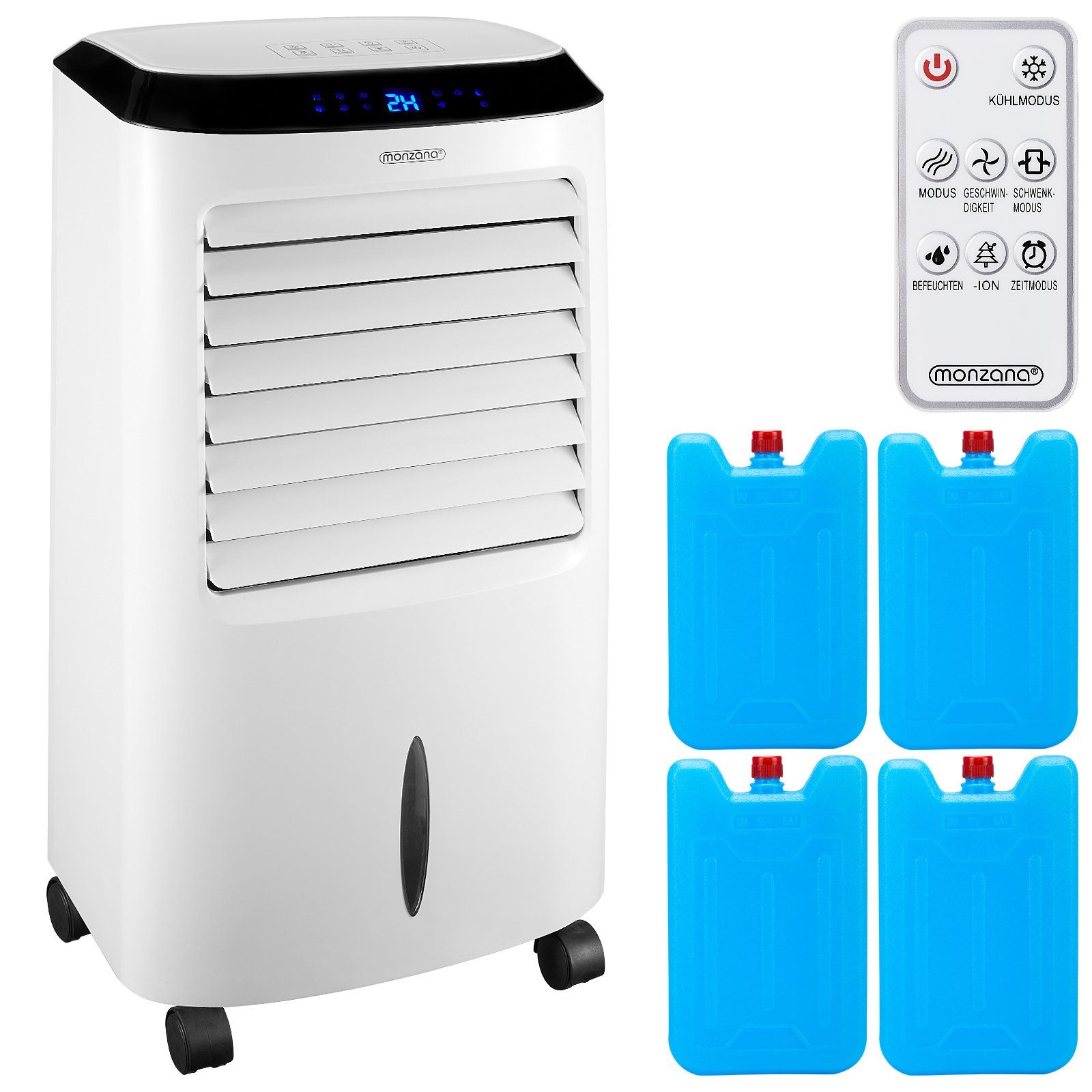monzana Turmventilator, Aircooler 4in1 Fernbedienung 10L günstig online kaufen