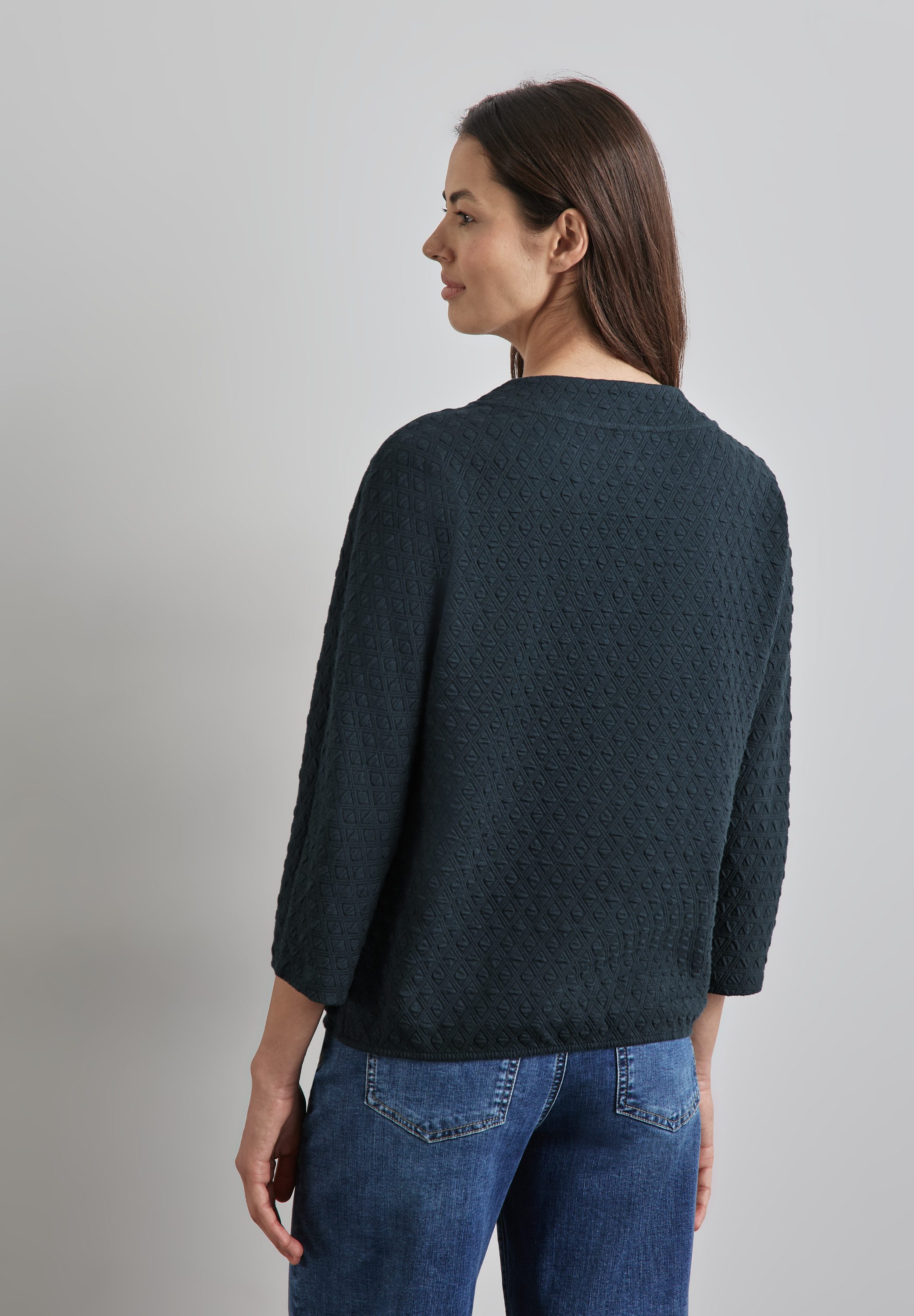 STREET ONE 3/4-Arm-Shirt mit Strukturmuster günstig online kaufen