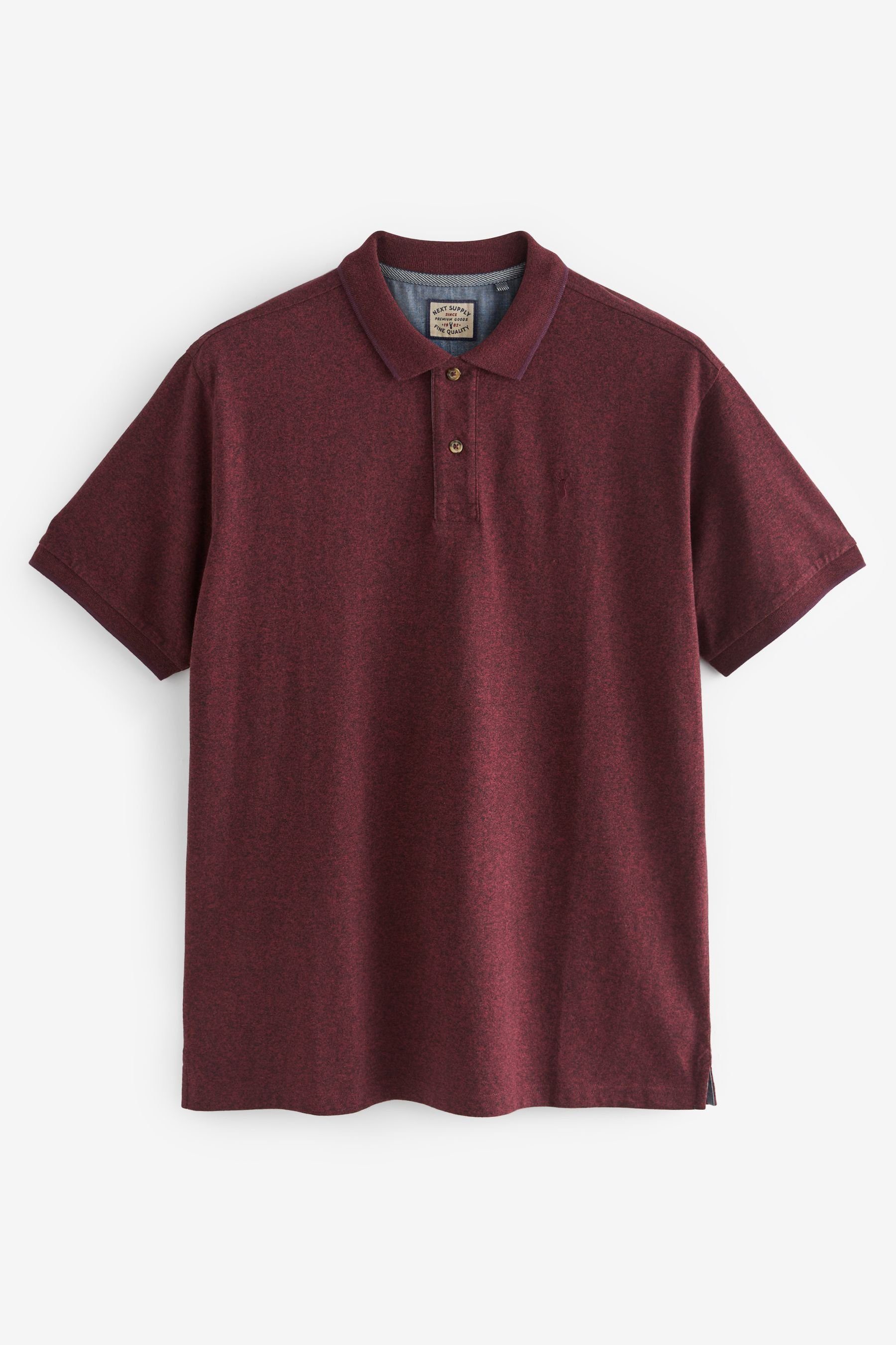 Next Poloshirt Weiches Polo-Shirt (1-tlg) Burgundy Red