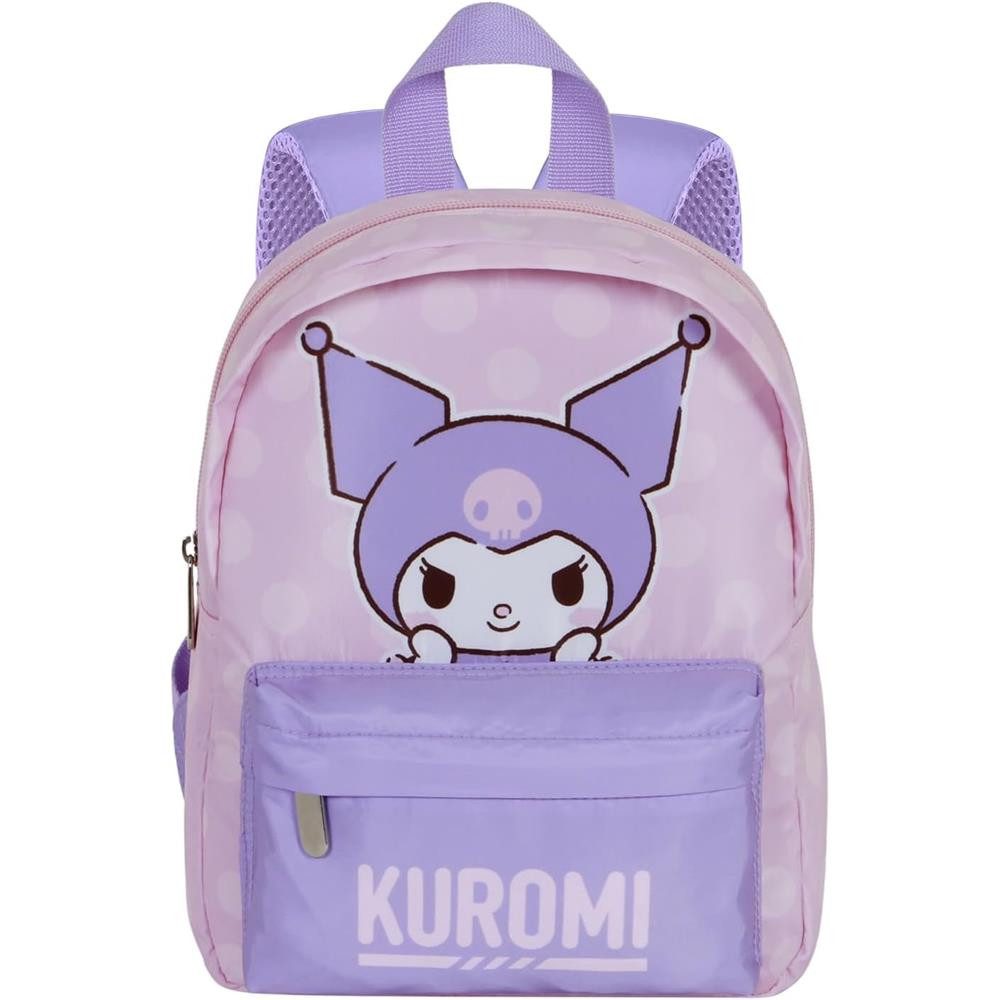 Karactermania Kinderrucksack Sanrio Kuromi Rucksack Vorschulrucksack Kindergartenrucksack, gepolsterte Träger