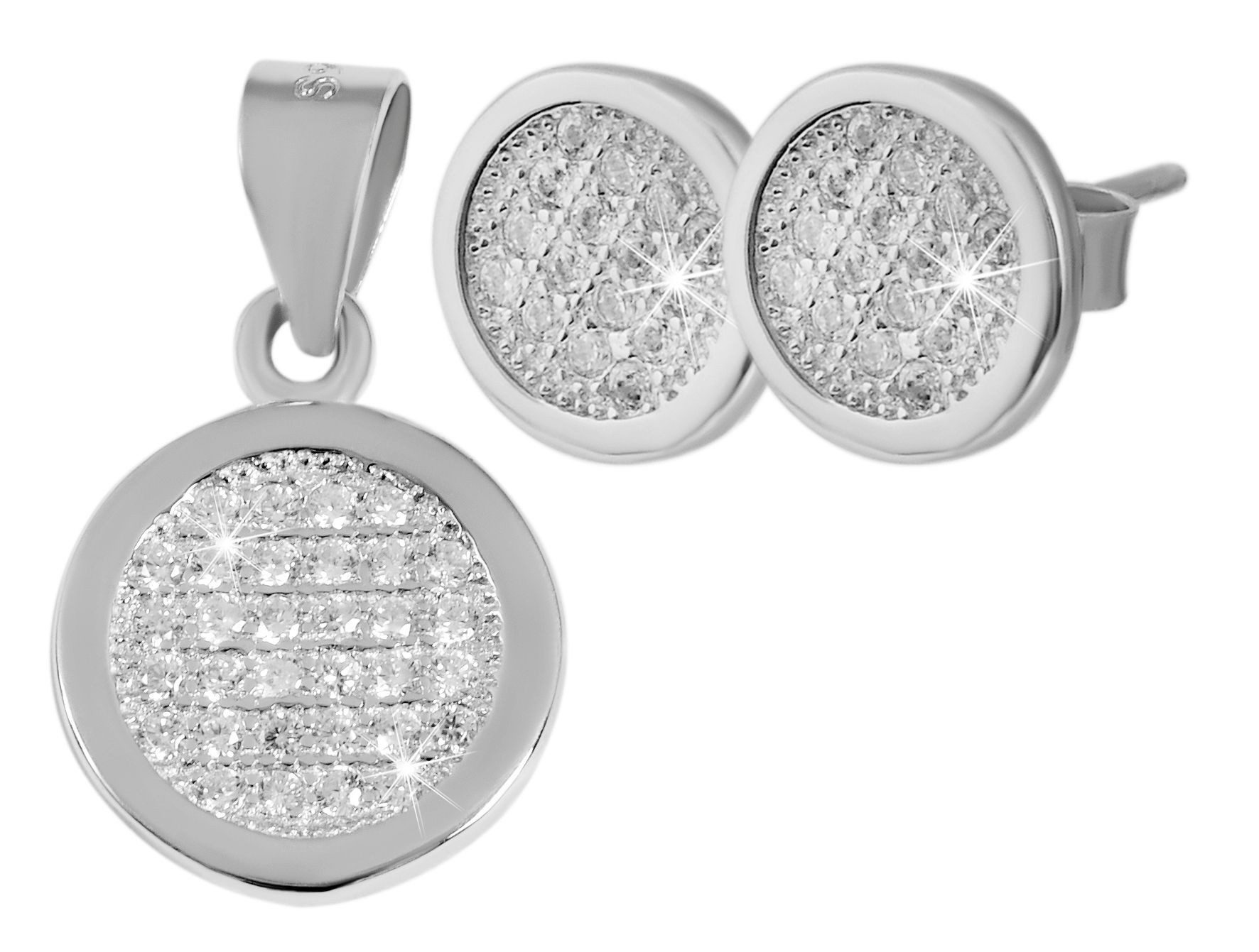 Schmuckset Edelstahl silber