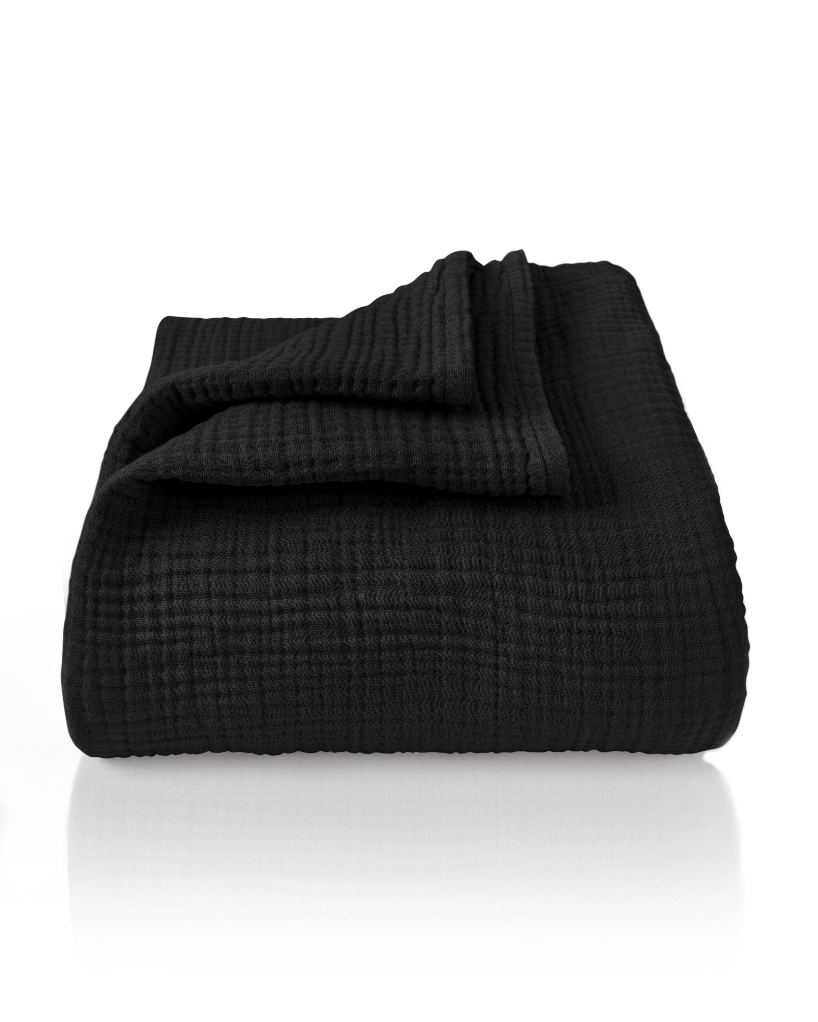 Laynenburg Tagesdecke Musselin aus 100% Baumwolle – Baumwolldecke, Kuscheldecke, Wohndecke als Sommerdecke, Bett-Überwurf, Couch-Überwurf, Sofa-Decke