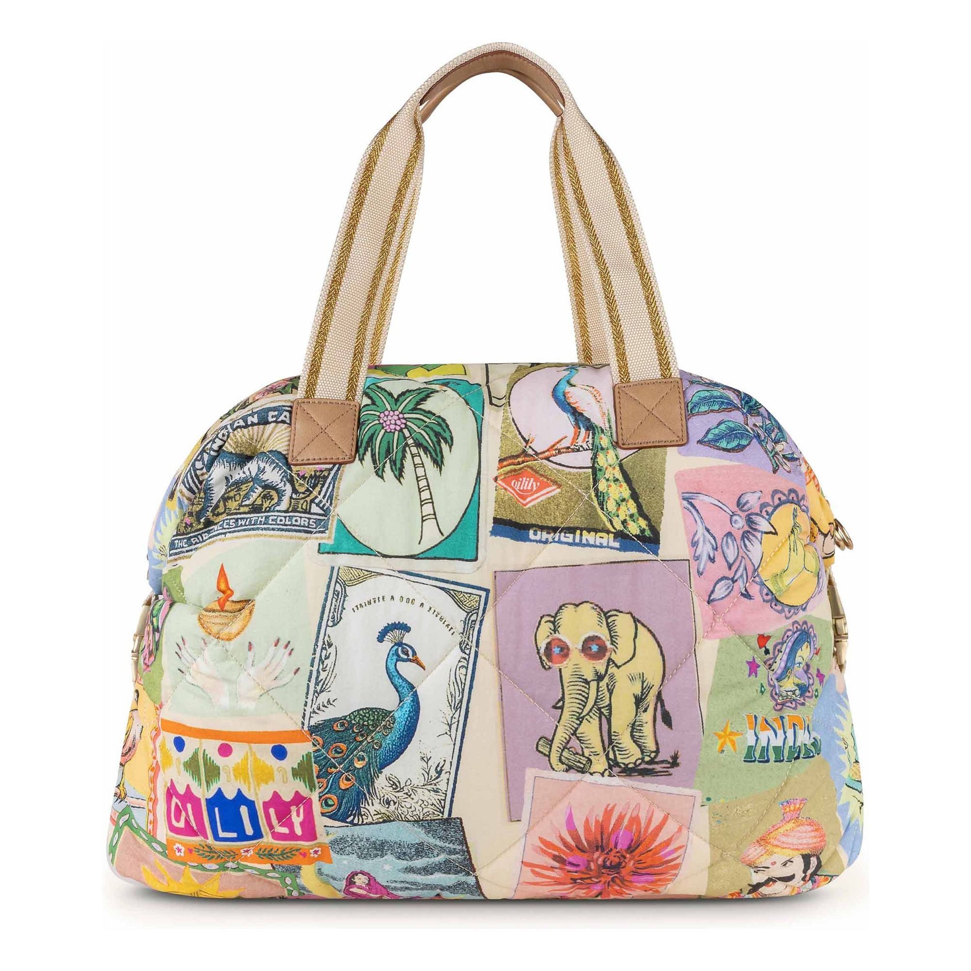 Oilily Schultertasche Flaming Symbols, Nylon