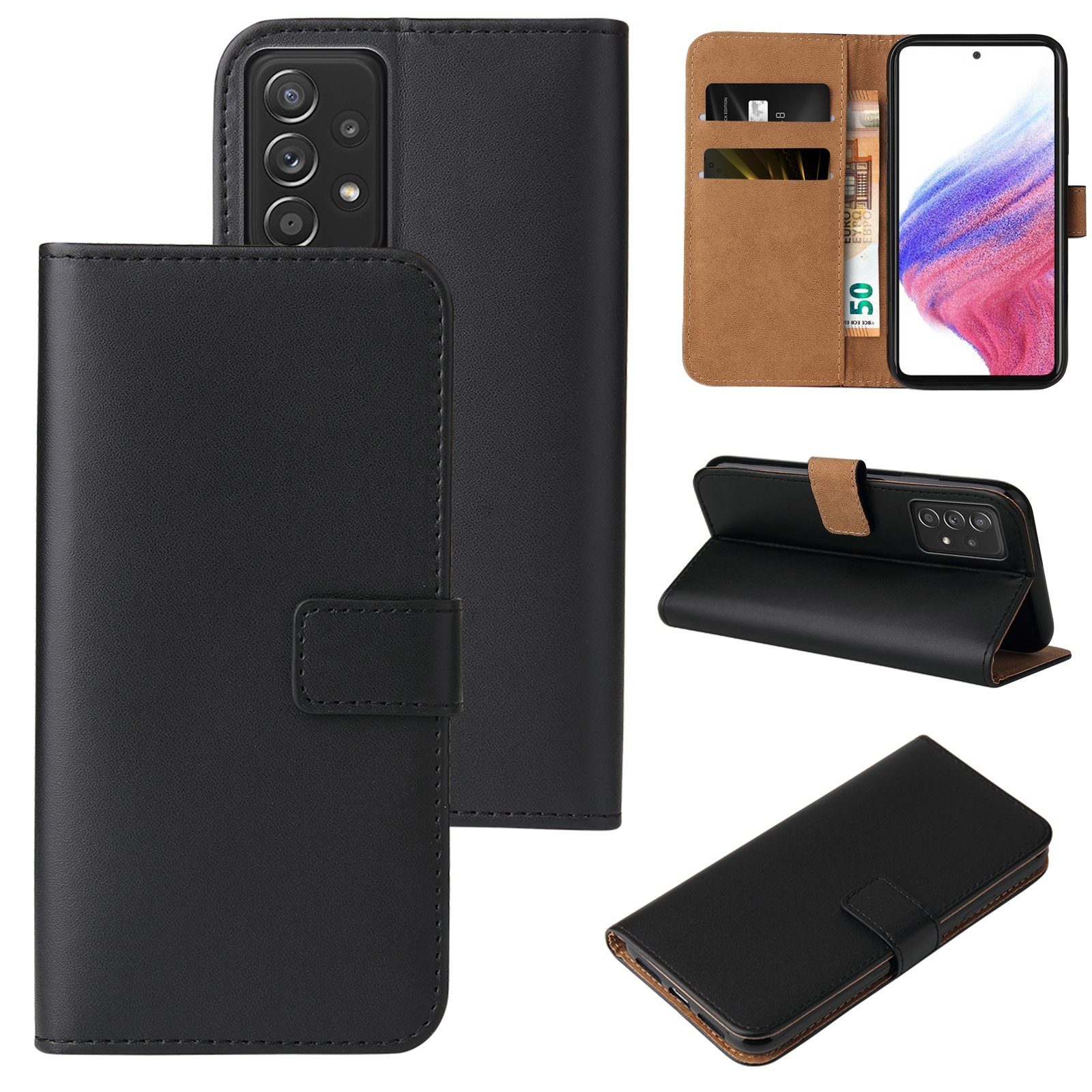 Tec-Expert Handyhülle Klapp Hülle für Samsung Galaxy A53 5G 6.5 Zoll, 6.5, Flip Case für Samsung Galaxy A53 5G