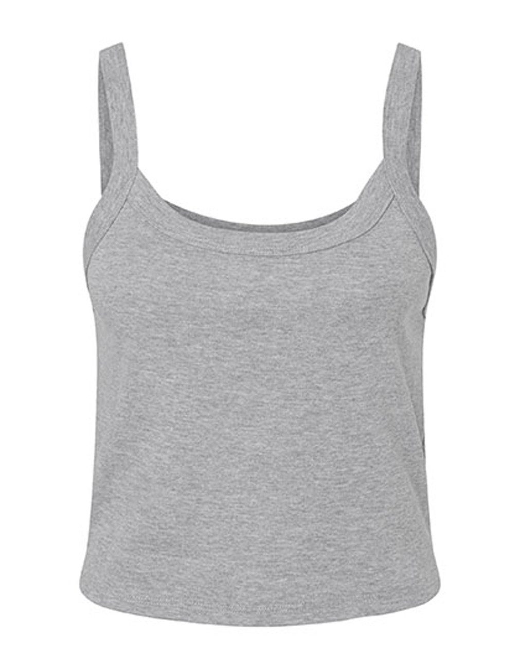 Bella + Canvas Crop-Top 1er/2er Pack - Kurzes Spaghetti Träger Top / Spaghettiträgertop (1-tlg) Gr. XS bis XXL- bauchfrei