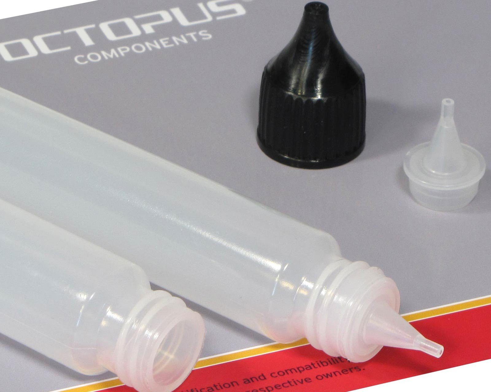 OCTOPUS Kanister 10 Plastikflaschen 30 G18, St) (10 aus länglich ml LDPE, Deckel Tropfeinsatz