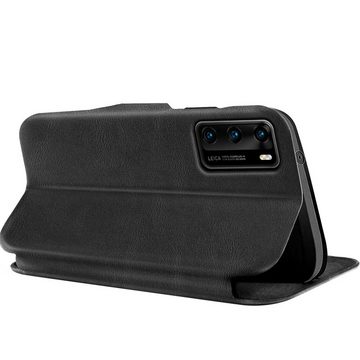 CoolGadget Handyhülle Business Premium Hülle für Huawei P40 6,1 Zoll, Handy Tasche mit Kartenfach für P40 Schutzhülle