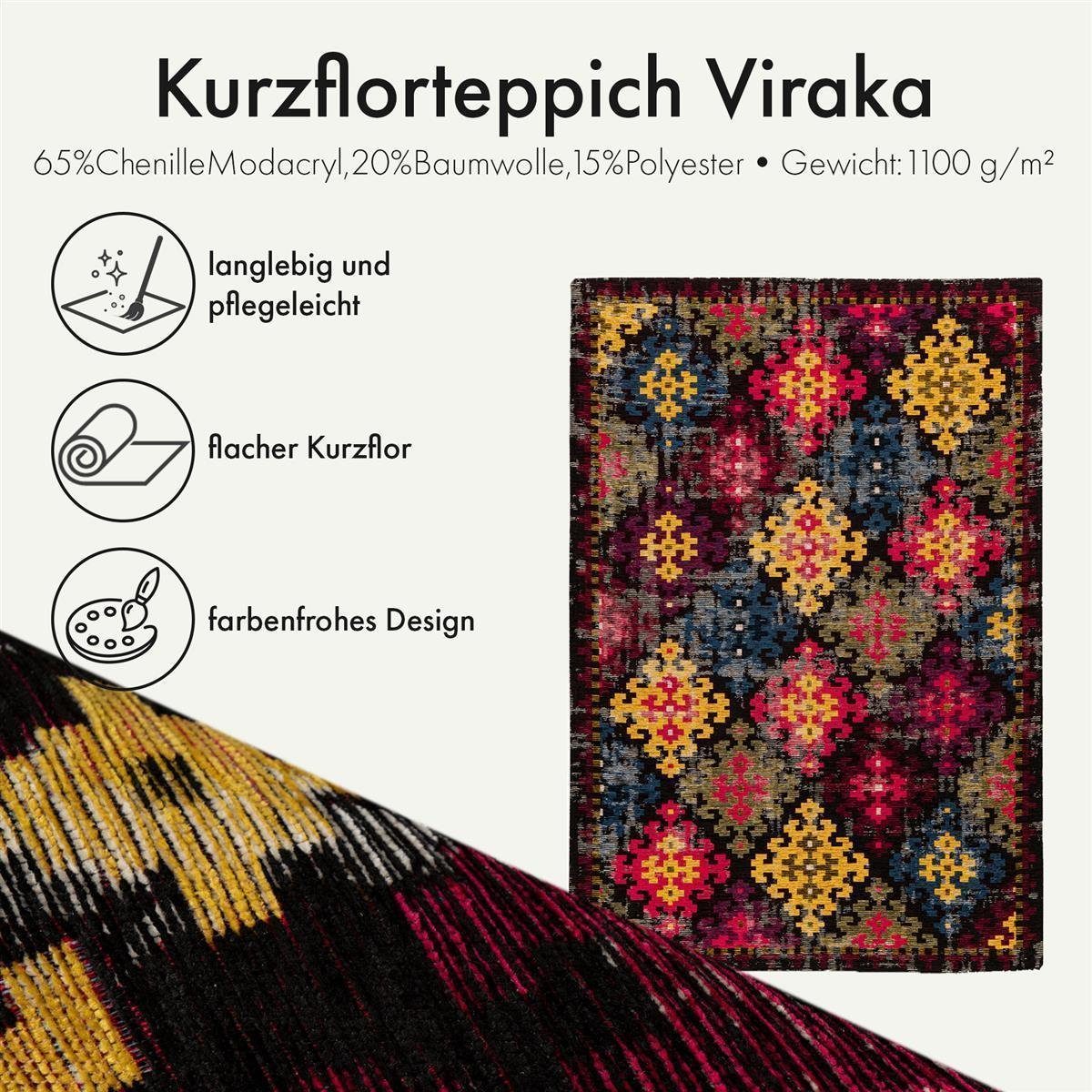 Qiyano Teppich Kurzflorteppich Viraka 300 Multi günstig online kaufen