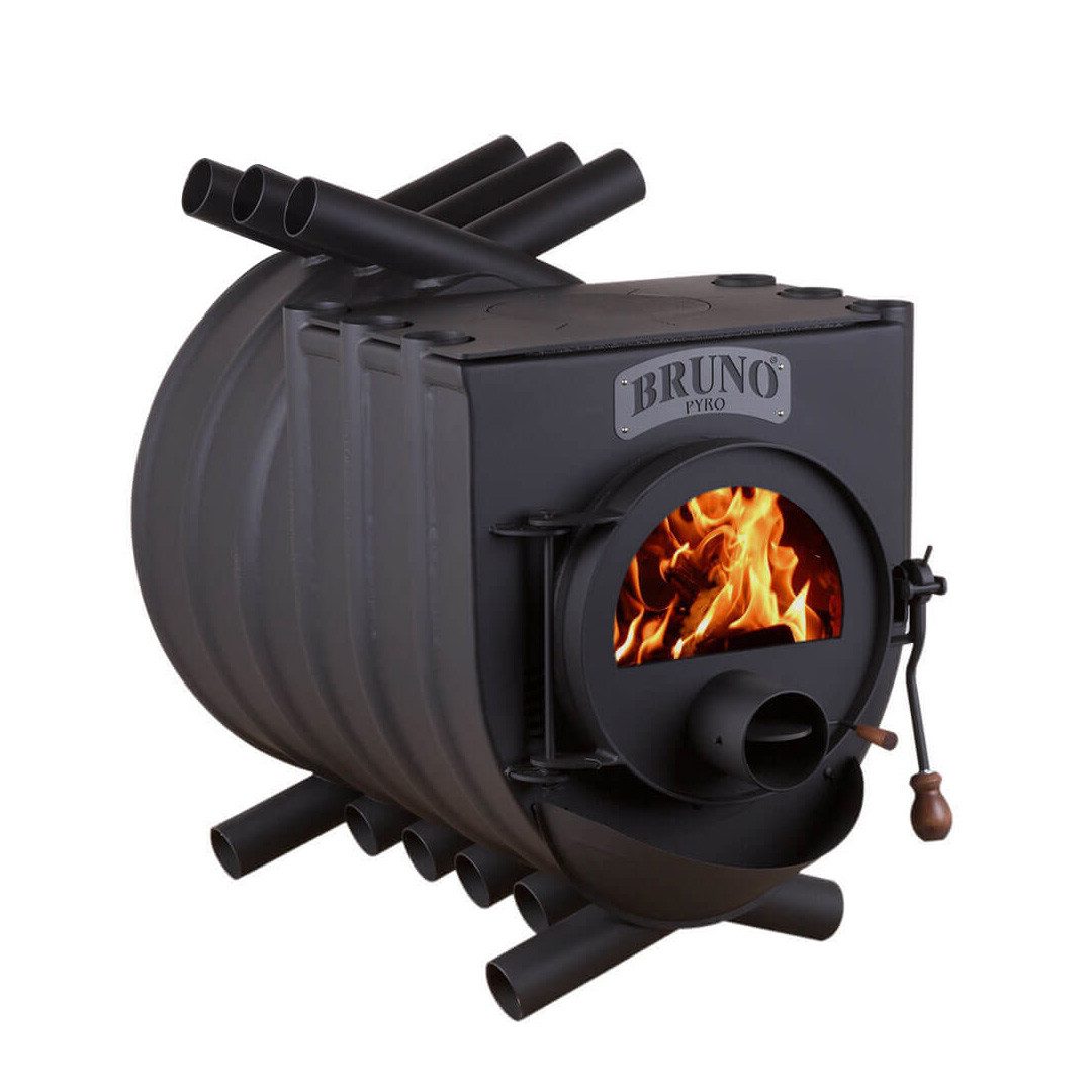 Bruno Kaminofen Bruno® Werkstattofen Pyro IV mit Herdplatte schwarz 22 kW Stahl A, 22 kW
