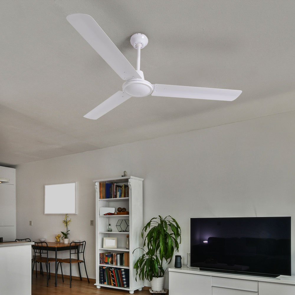 etc-shop Deckenventilator, Luft 3 Decken Ess Stufen Zimmer Wandschalter Ventilator Kühler Wohn
