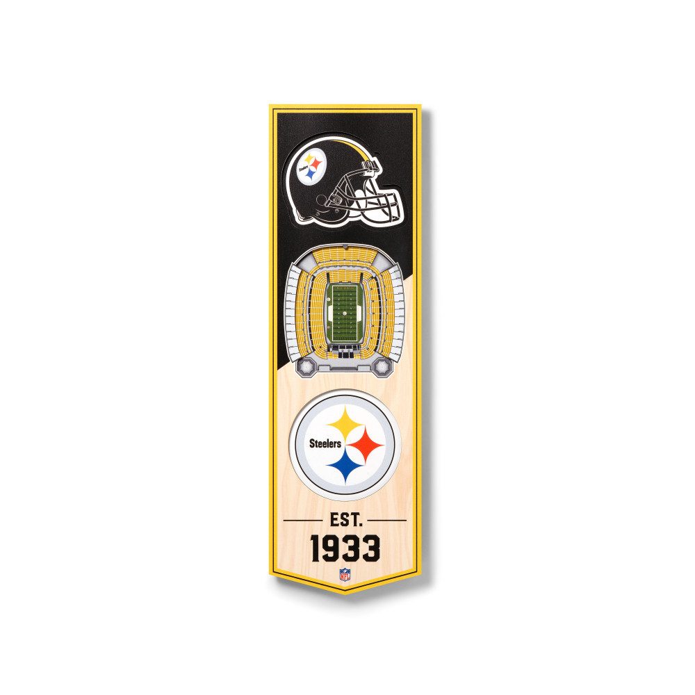 Pittsburgh Steelers Wanddekoobjekt Pittsburgh Steelers 3D Stadium Banner