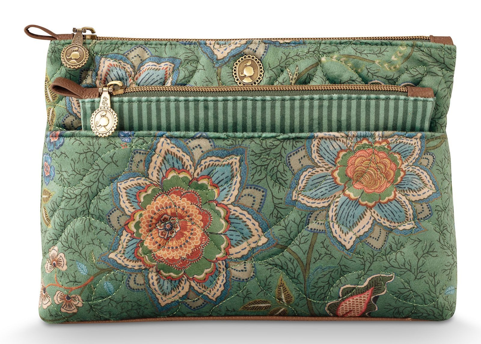 PiP Studio Kulturbeutel Cosmetic Bags Combi Mumbai Morning (Set, 2-tlg)