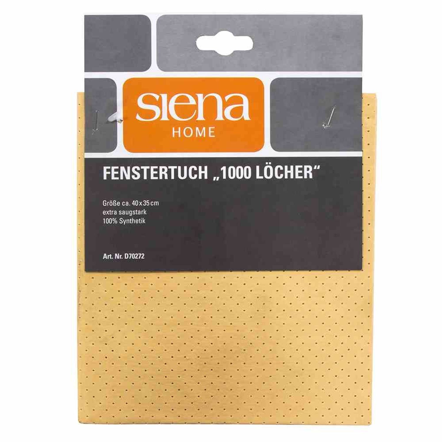 Siena Home Fenstertuch "Perfetto" 40 x 35 cm 100 % Naturfaserviskose Reinigungstuch (Vlies/Polypropylen)