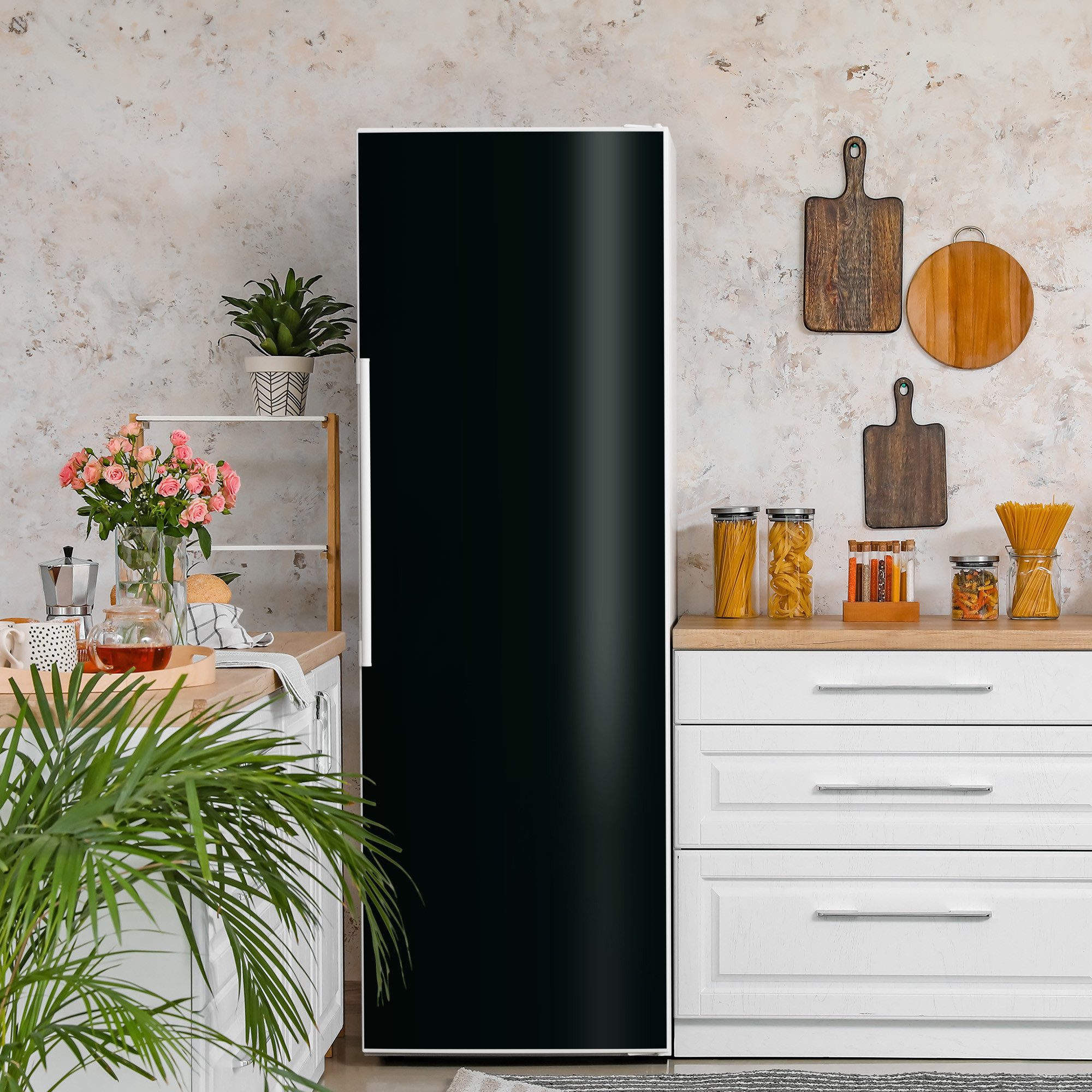 Thumbnail - DEQORI Magnetfolie 'Unifarben - Schwarz', Kühlschrank Magnetmatte magnetisch Magnetfolie Folie Schutz
