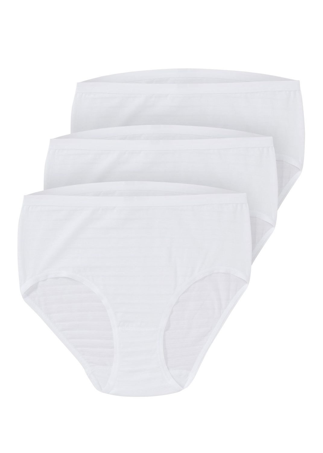 Speidel Slip Midislip Cotton & More (Set, 3er Pack) dezente Ringeloptik, feines Baumwoll-Mix-Material